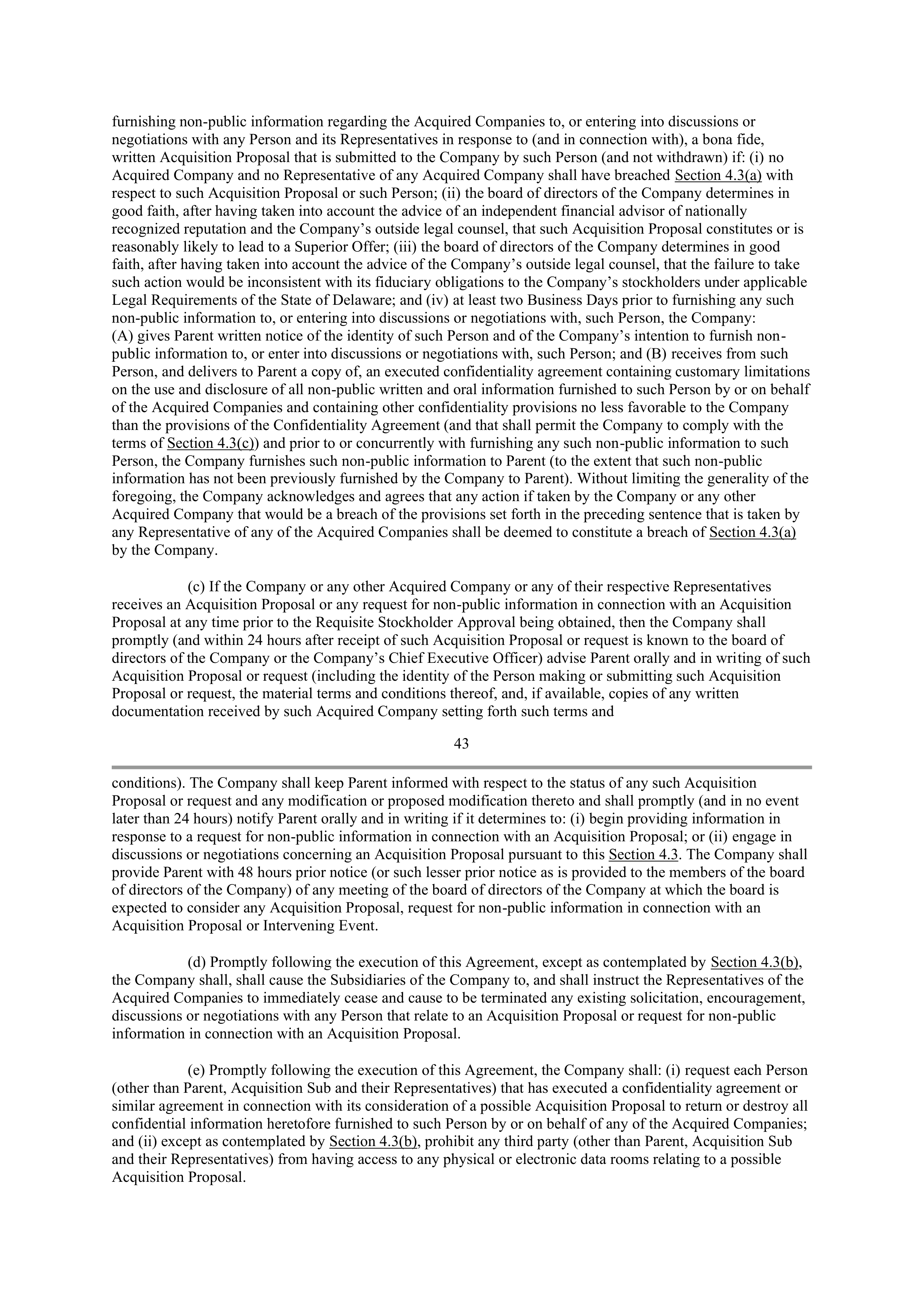 INTEL AGREEMENT AND PLAN OF MERGER — page 34