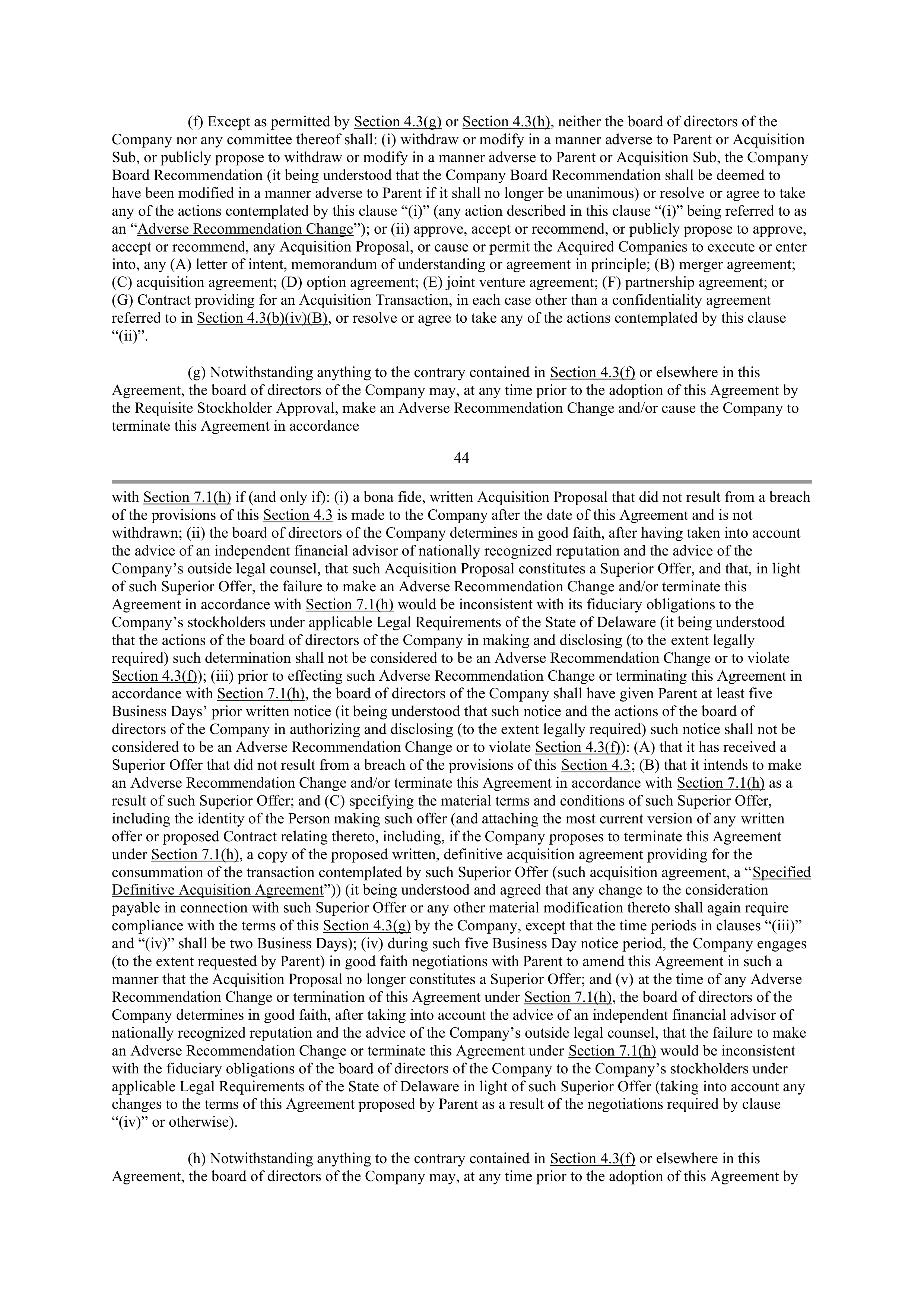 INTEL AGREEMENT AND PLAN OF MERGER — page 35