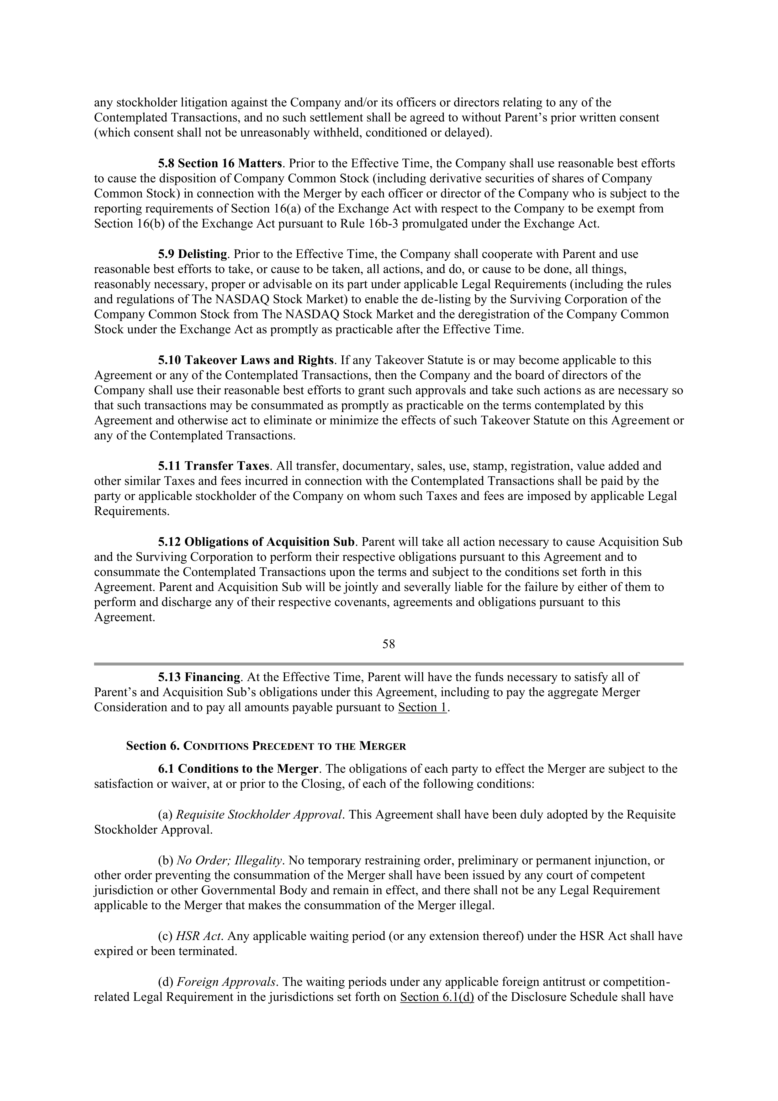 INTEL AGREEMENT AND PLAN OF MERGER — page 45