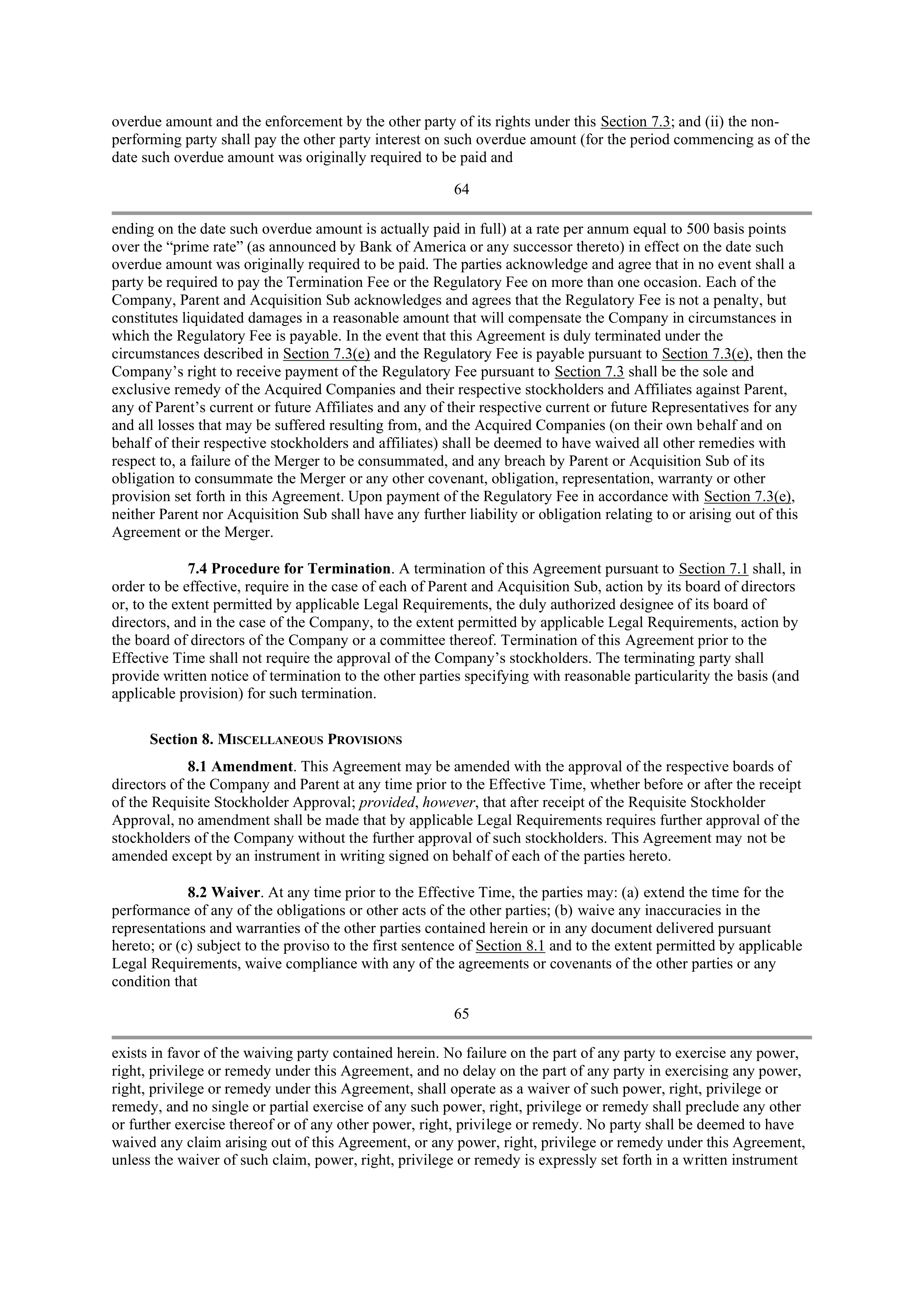INTEL AGREEMENT AND PLAN OF MERGER — page 50