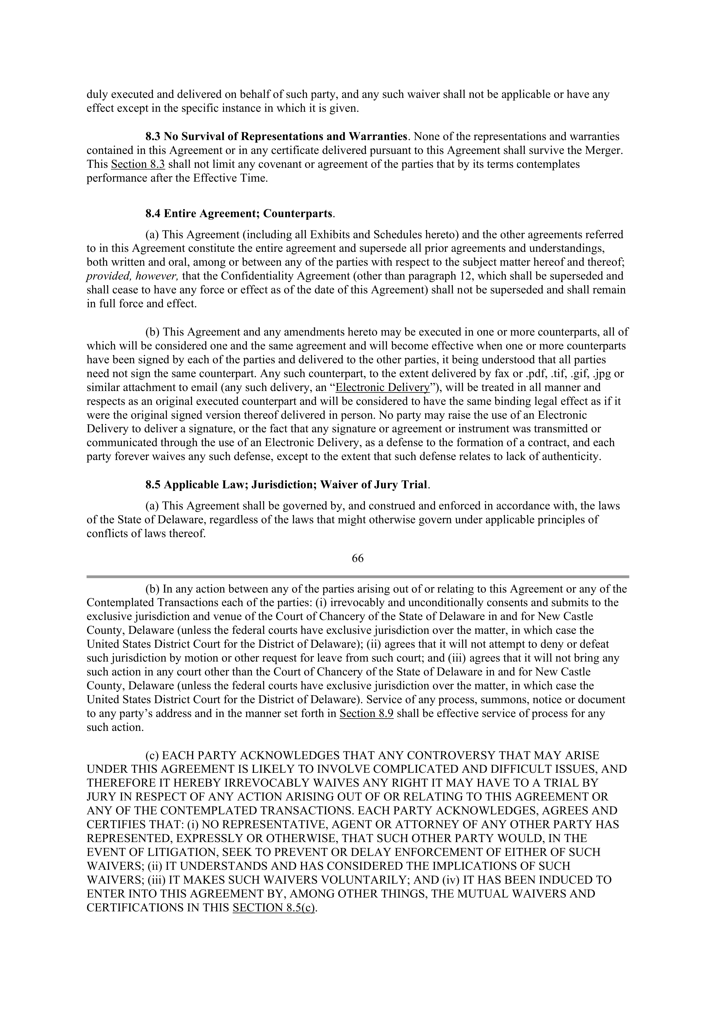 INTEL AGREEMENT AND PLAN OF MERGER — page 51