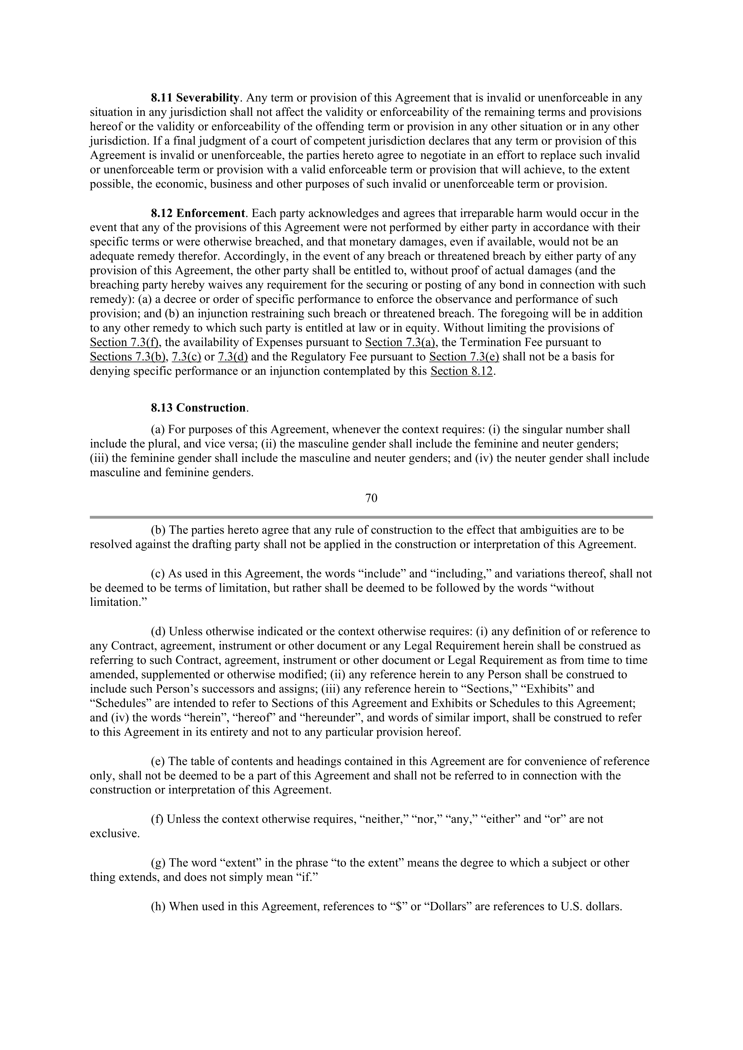 INTEL AGREEMENT AND PLAN OF MERGER — page 54