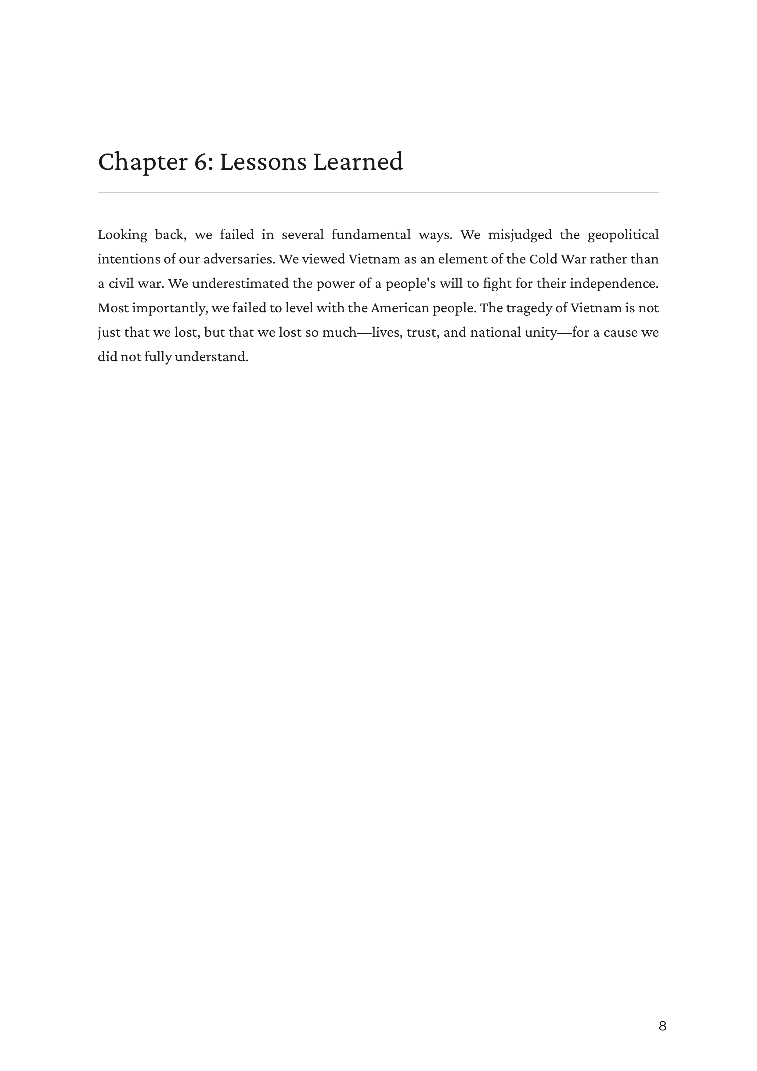 In Retrospect by Robert S McNamara US Secretary of Defense Autobiography — page 8