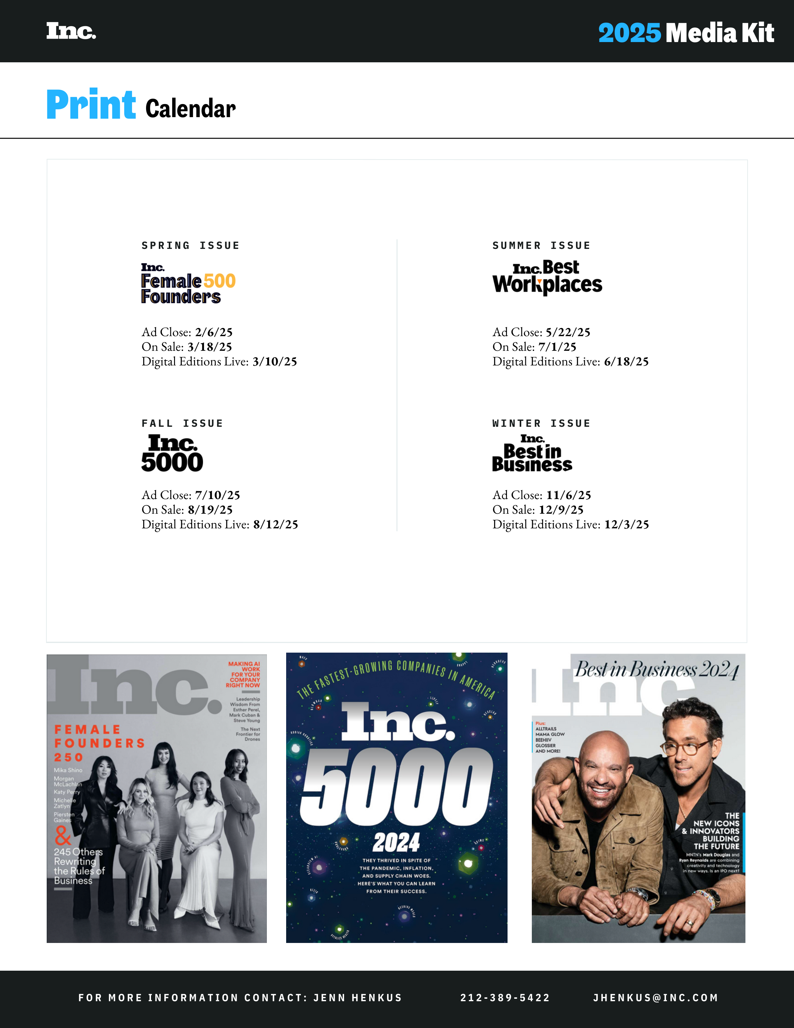 Inc. Business Media Kit — page 3