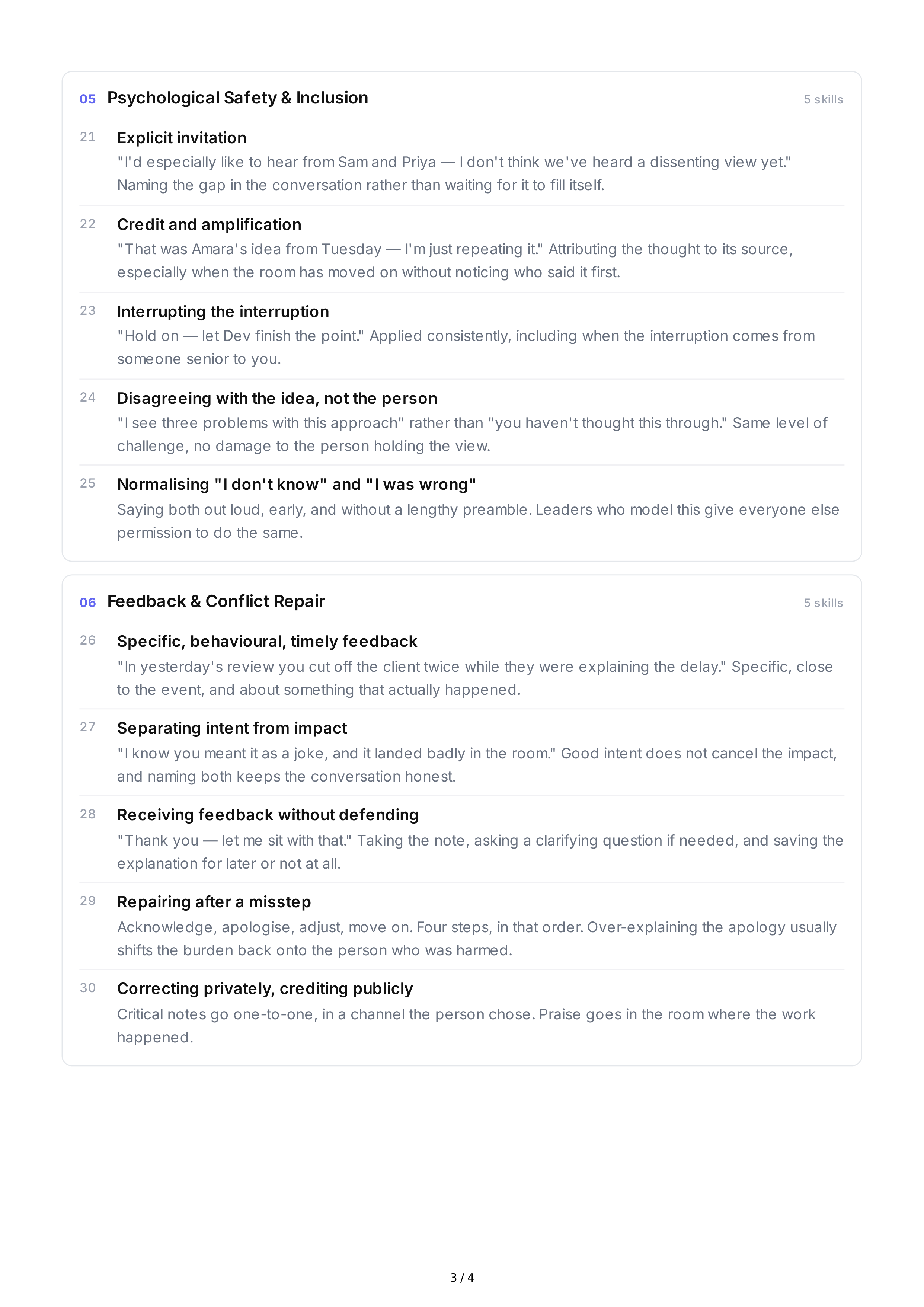 Inclusive Communication Interpersonal Skills — page 3