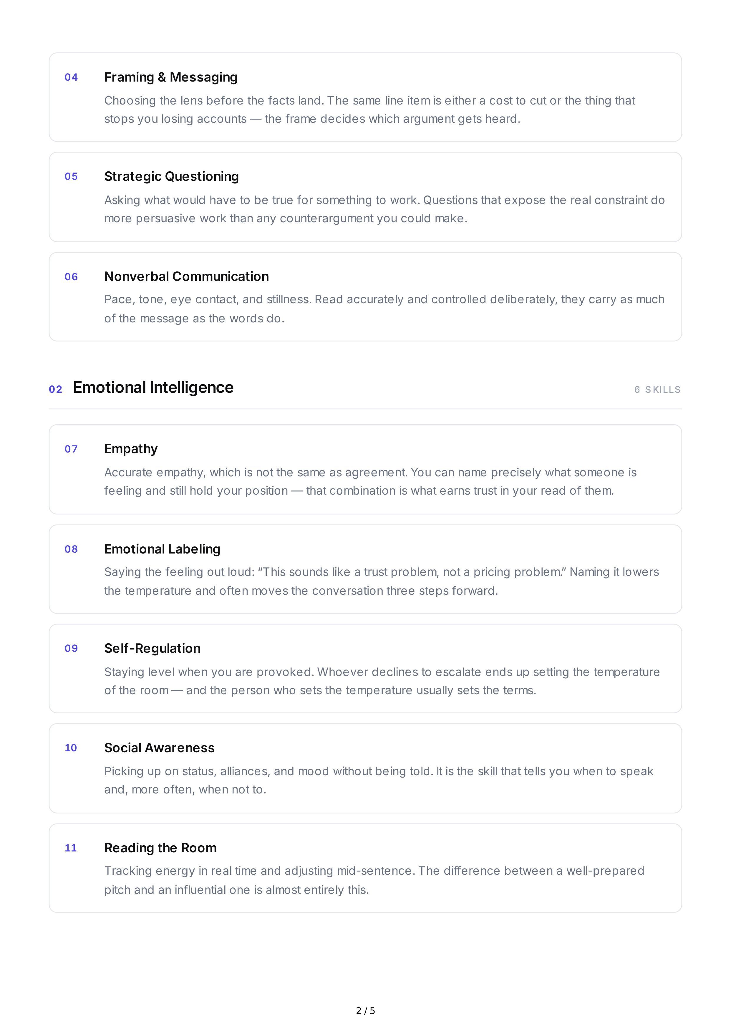 Influence Soft Skills — page 2