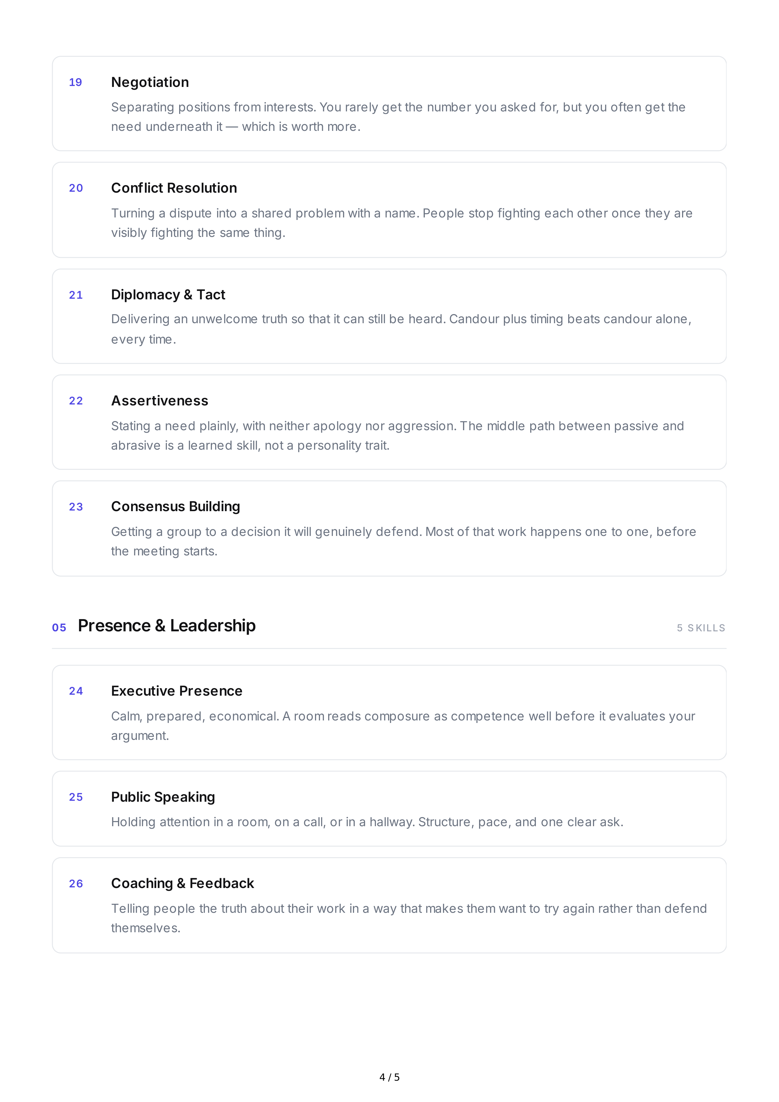Influence Soft Skills — page 4