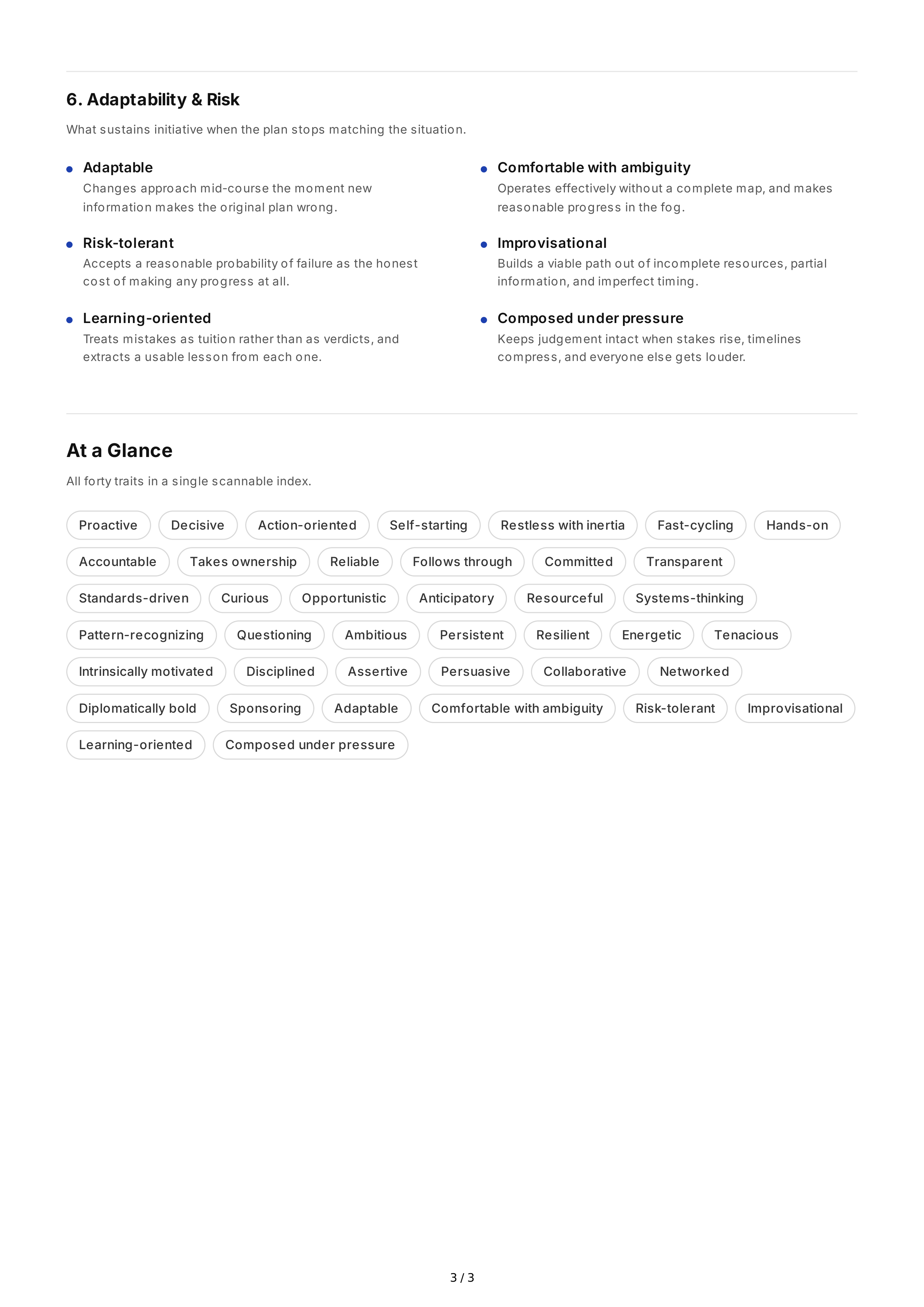 Initiative Personality Traits — page 3