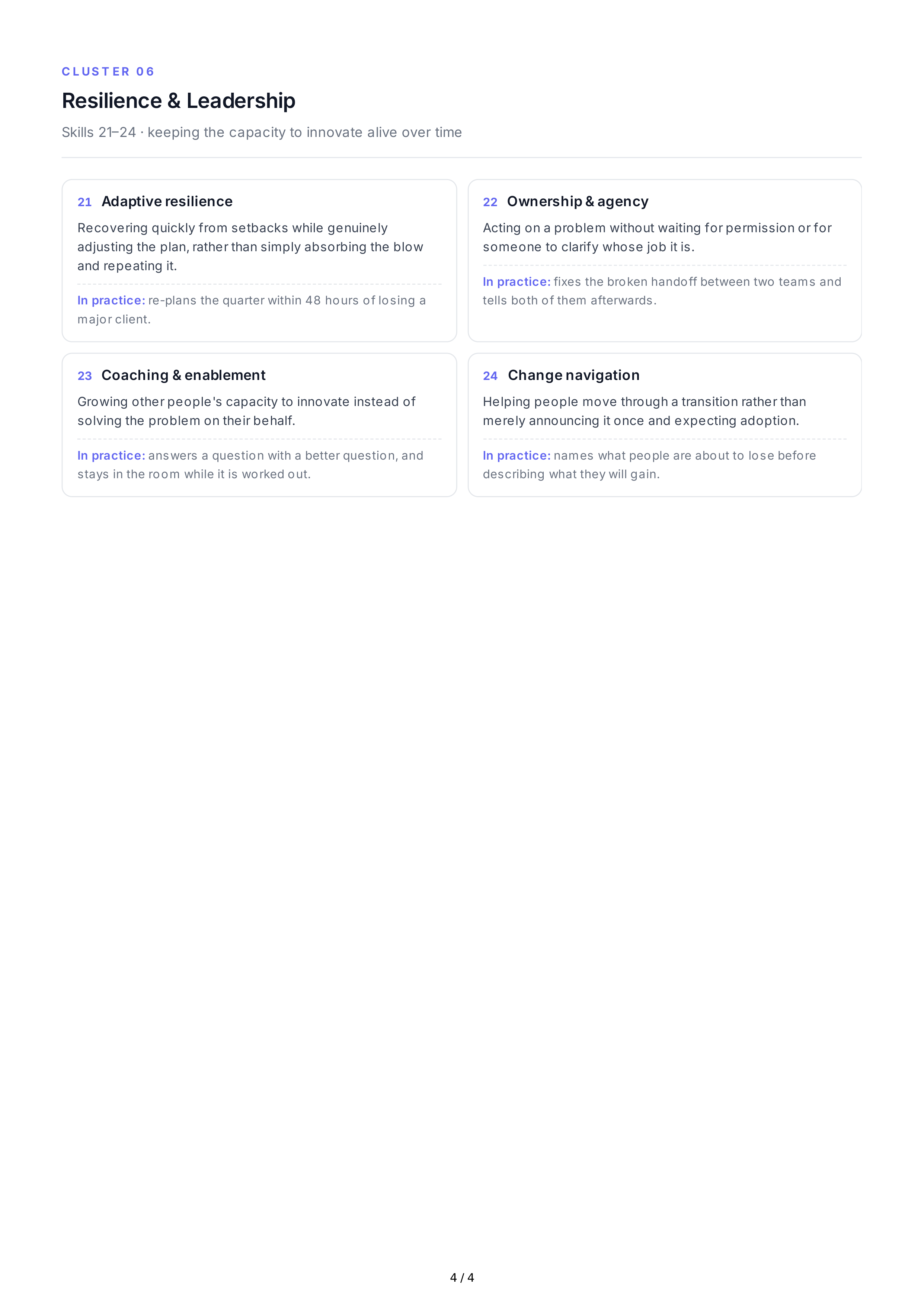 Innovation Soft Skills — page 4