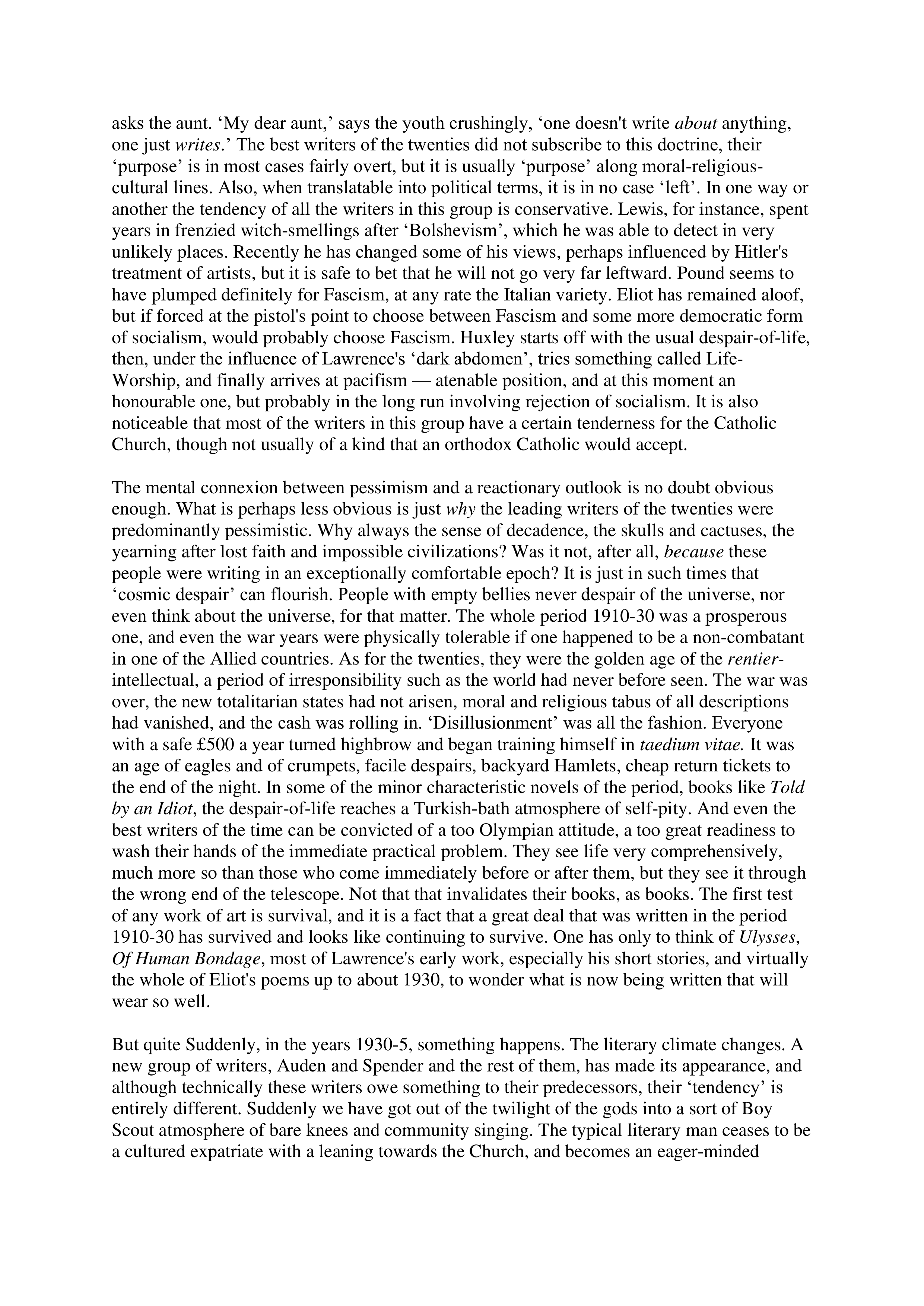 Inside the Whale Essay — page 11