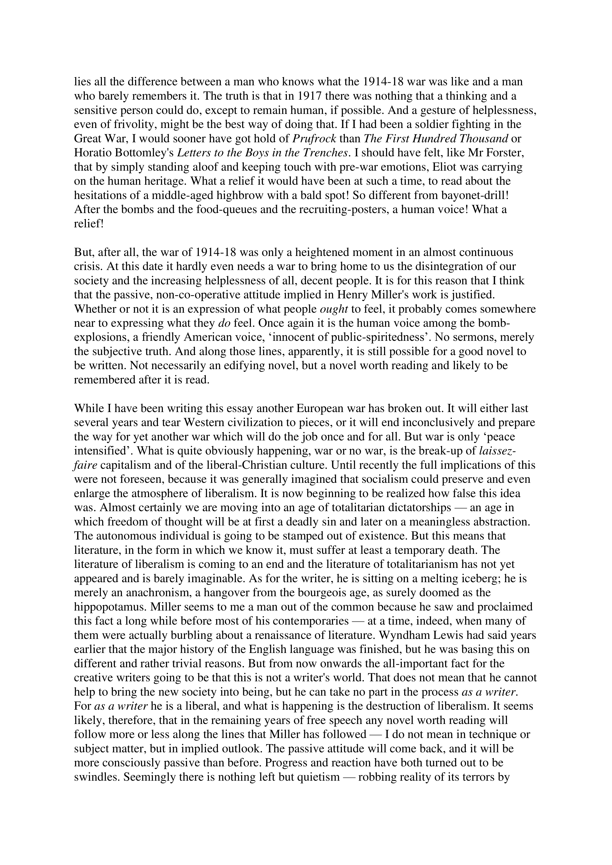 Inside the Whale Essay — page 21