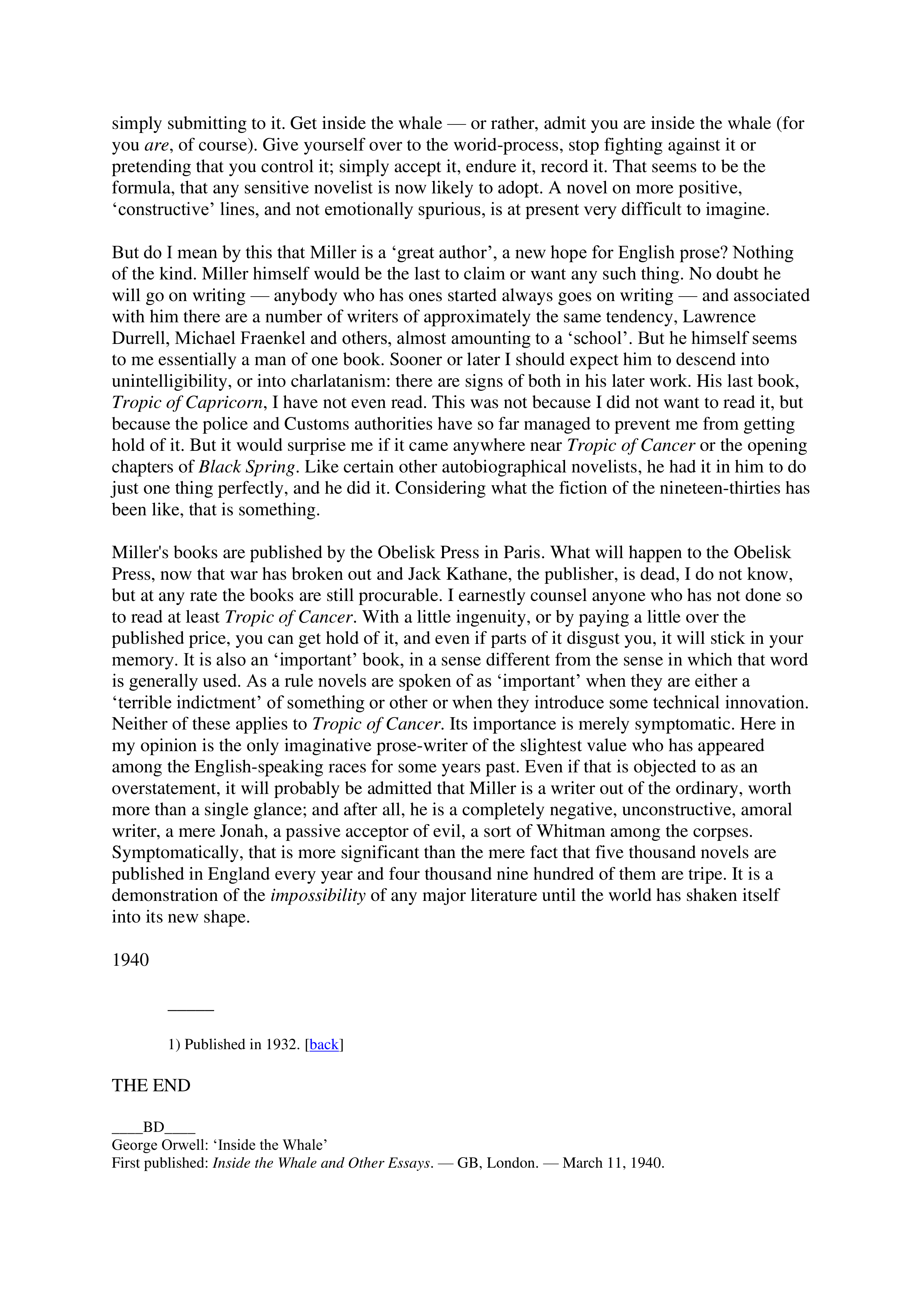 Inside the Whale Essay — page 22