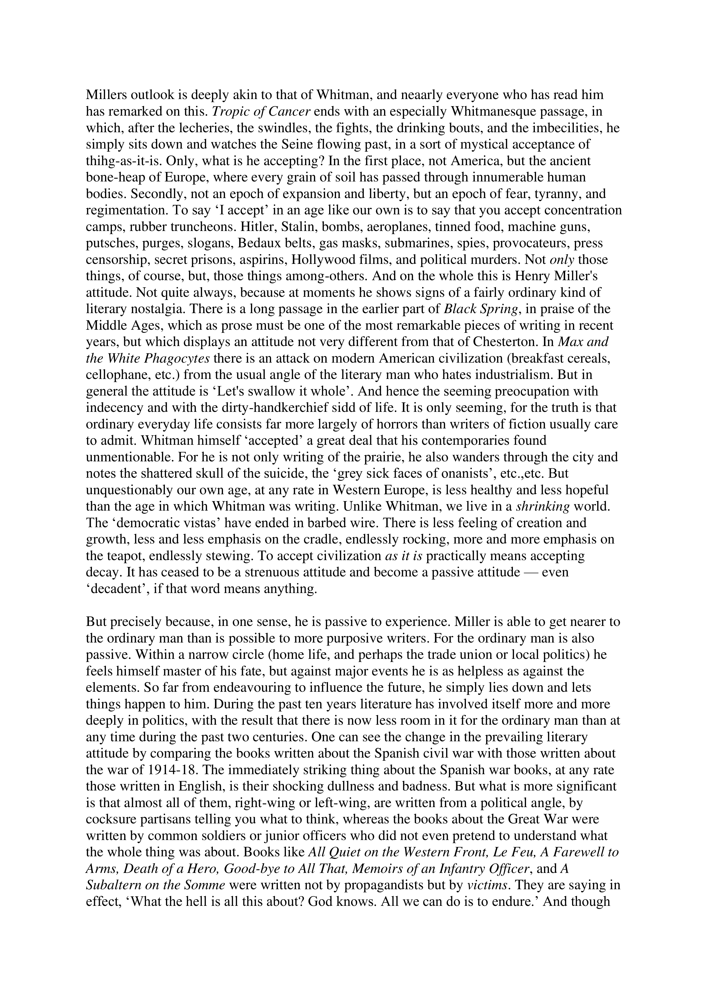 Inside the Whale Essay — page 5