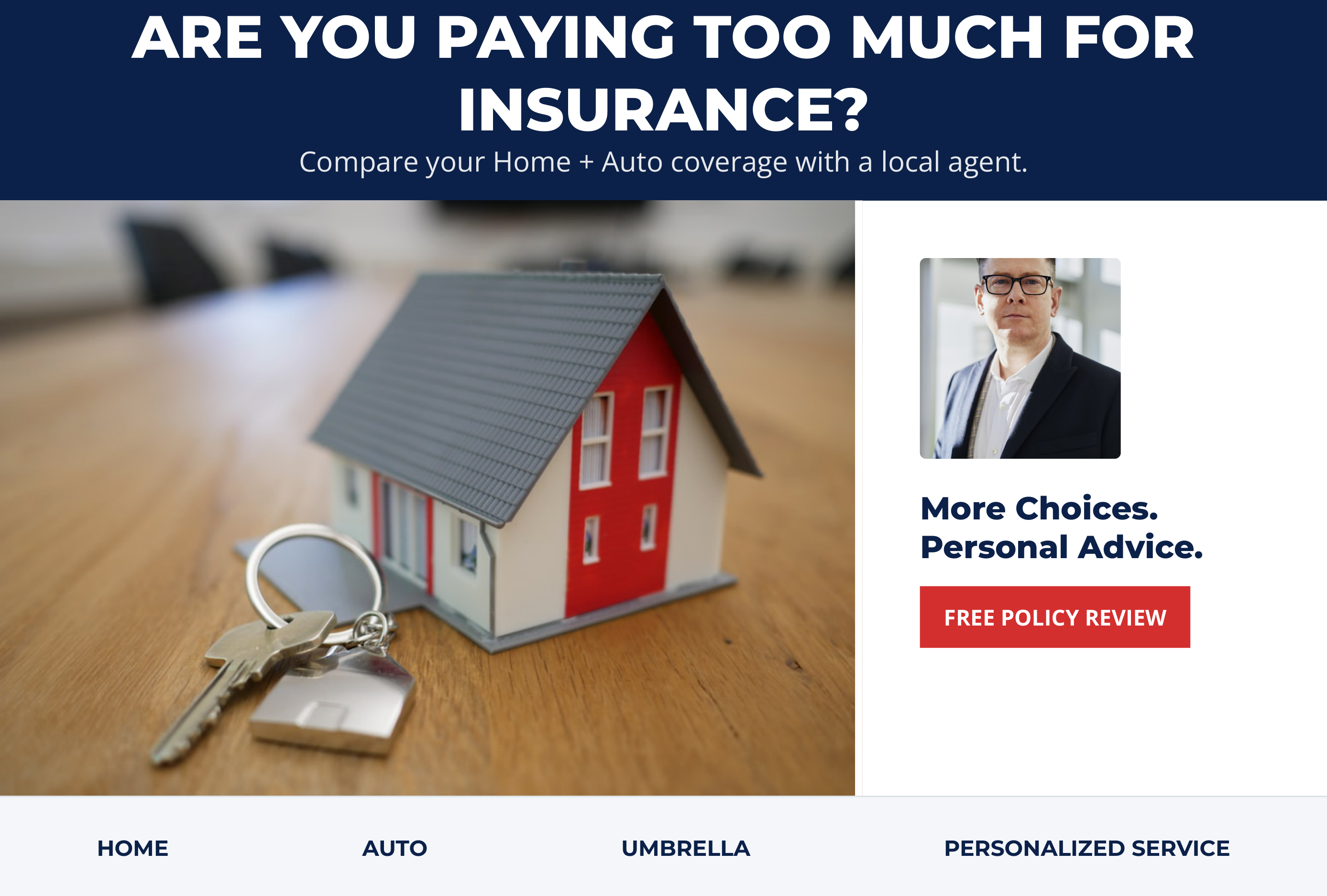 Insurance Multi-Line Policy Bundle Savings Postcard — page 1