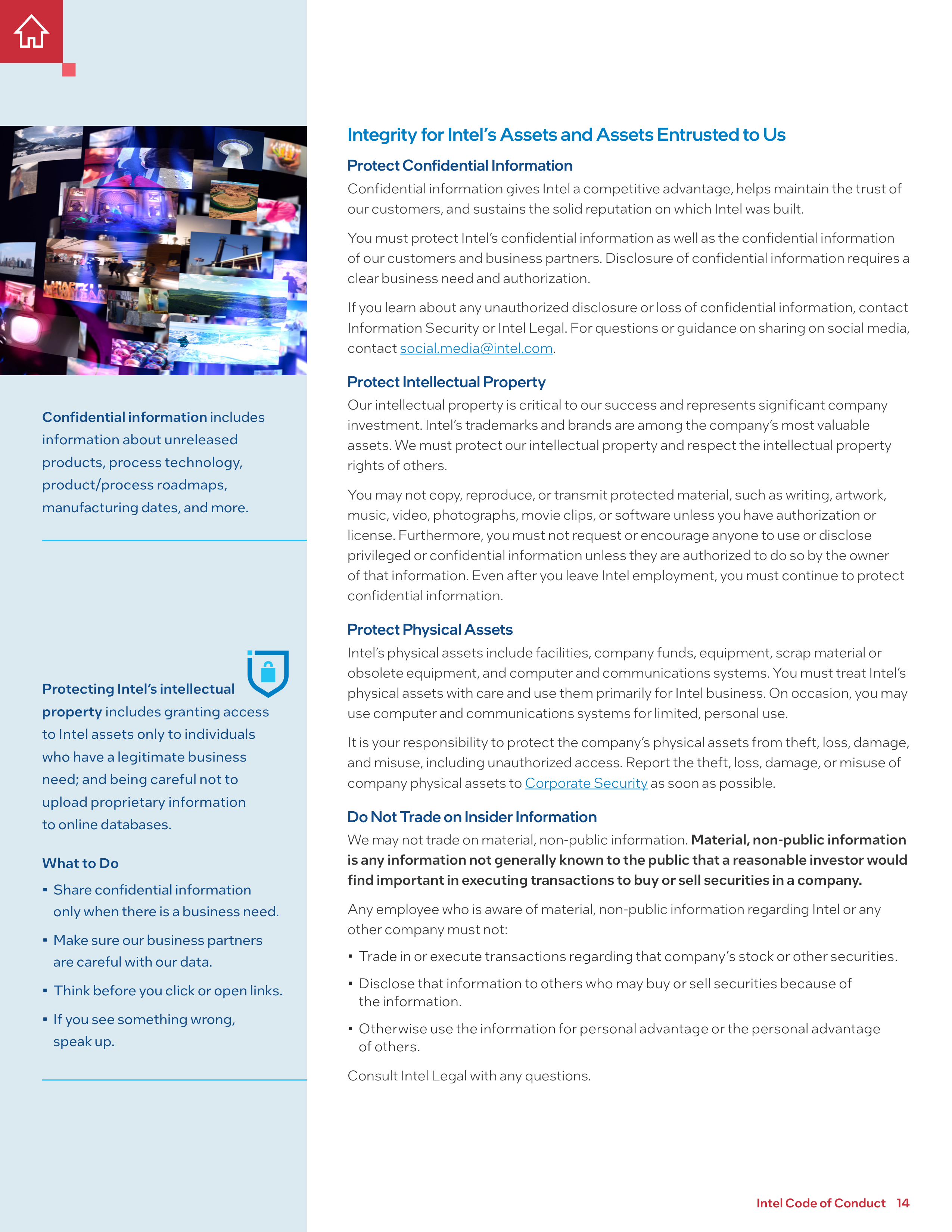 Intel Corporation Code of Conduct Handbook — page 14