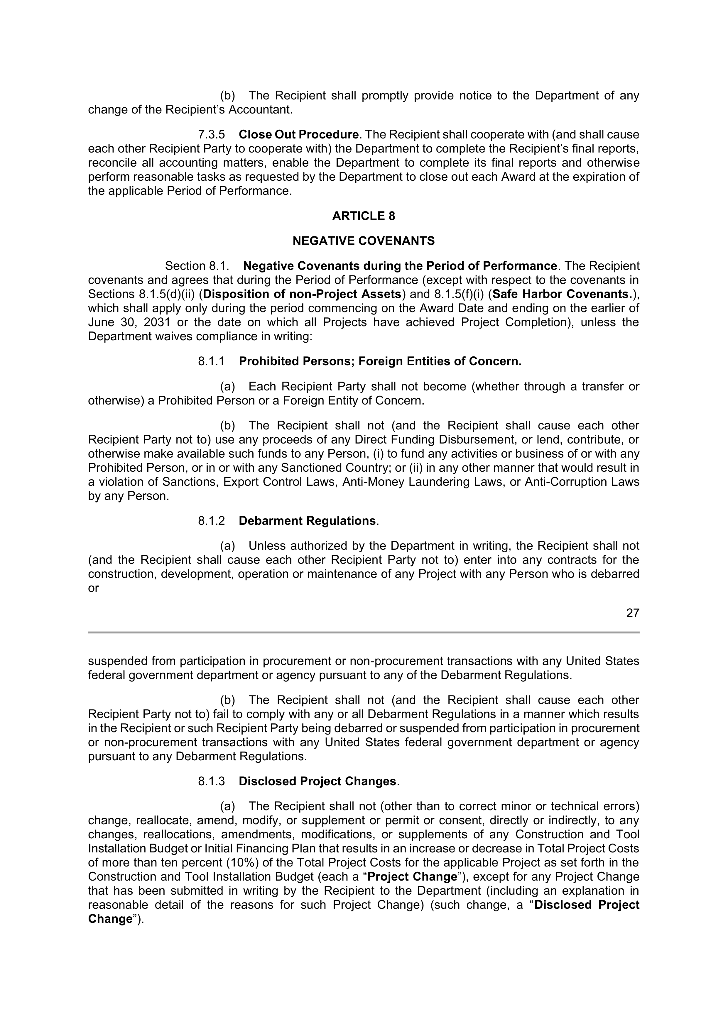 INTEL DIRECT FUNDING AGREEMENT — page 30