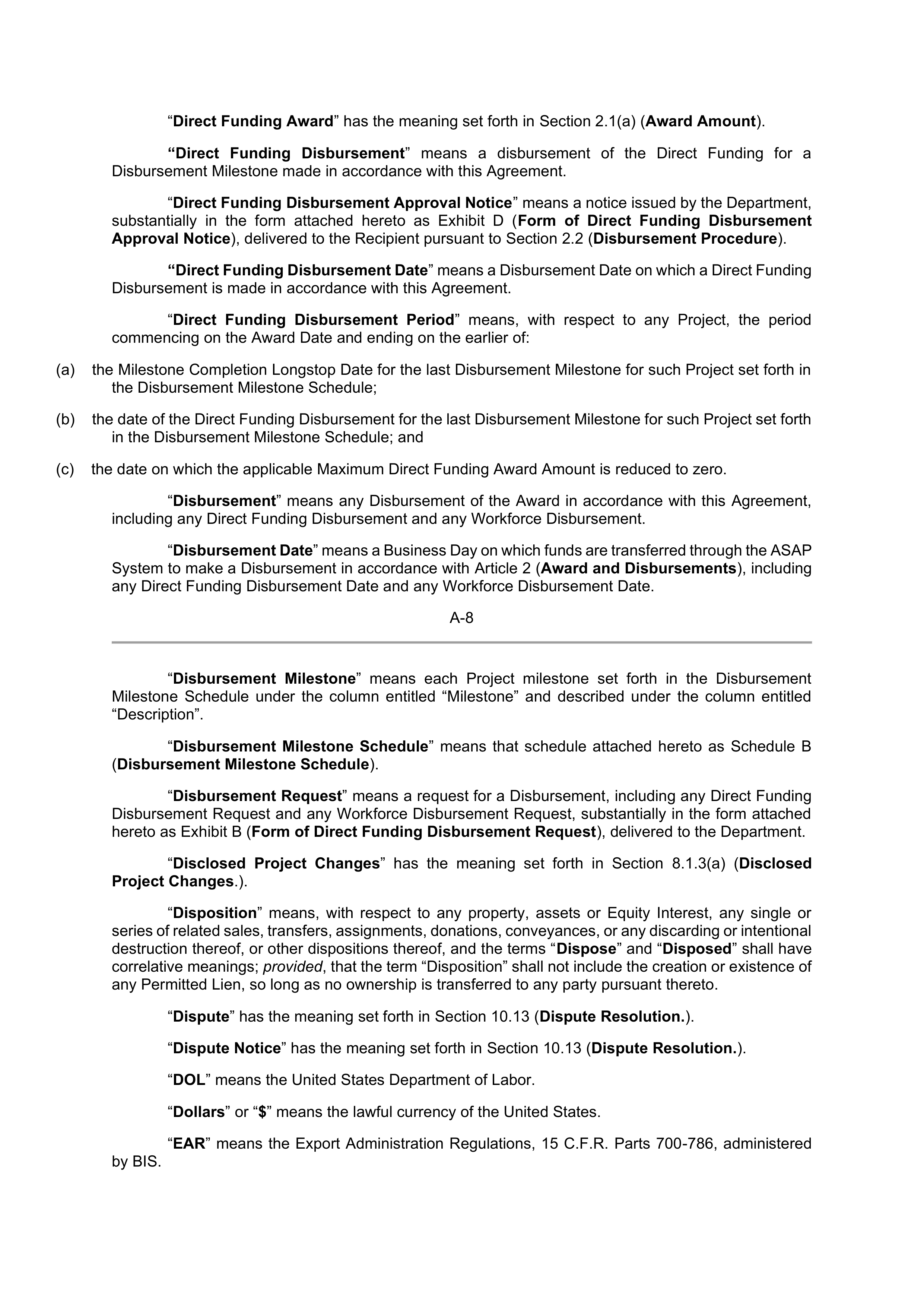 INTEL DIRECT FUNDING AGREEMENT — page 55