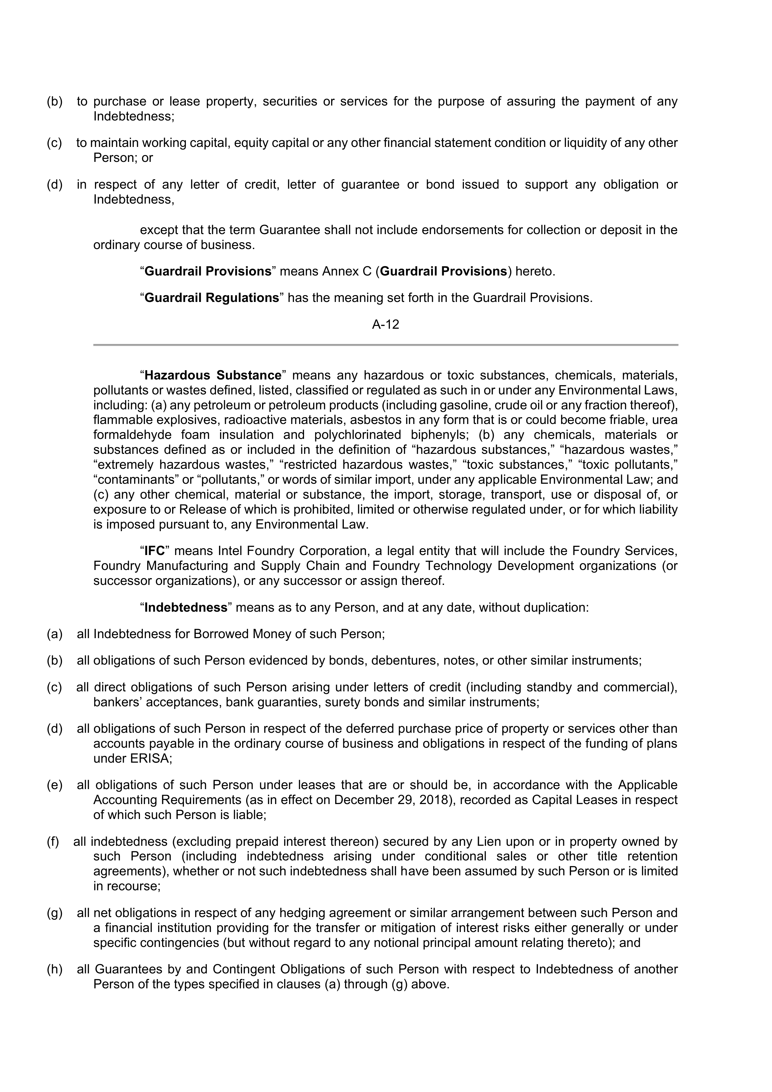 INTEL DIRECT FUNDING AGREEMENT — page 59