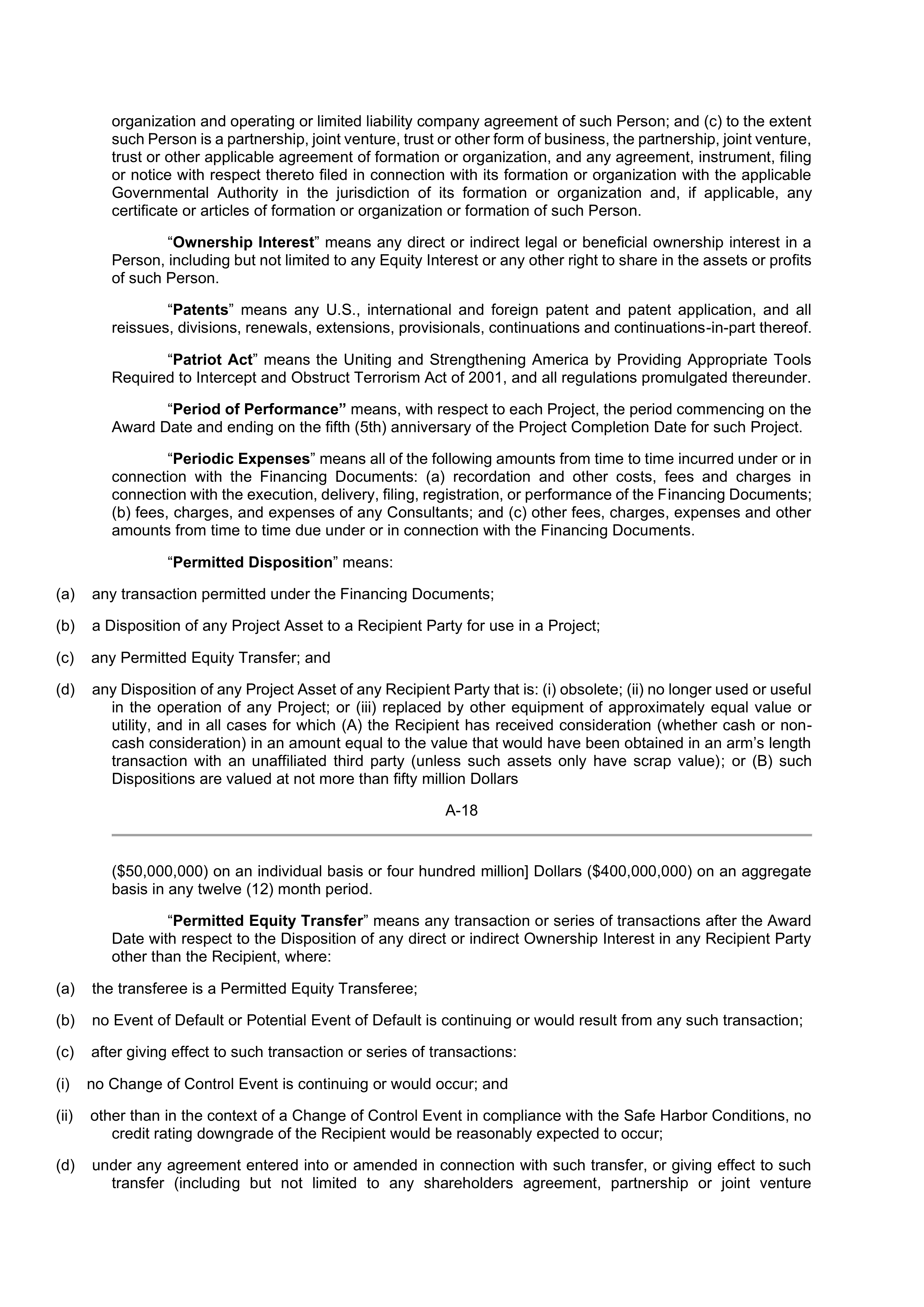 INTEL DIRECT FUNDING AGREEMENT — page 64