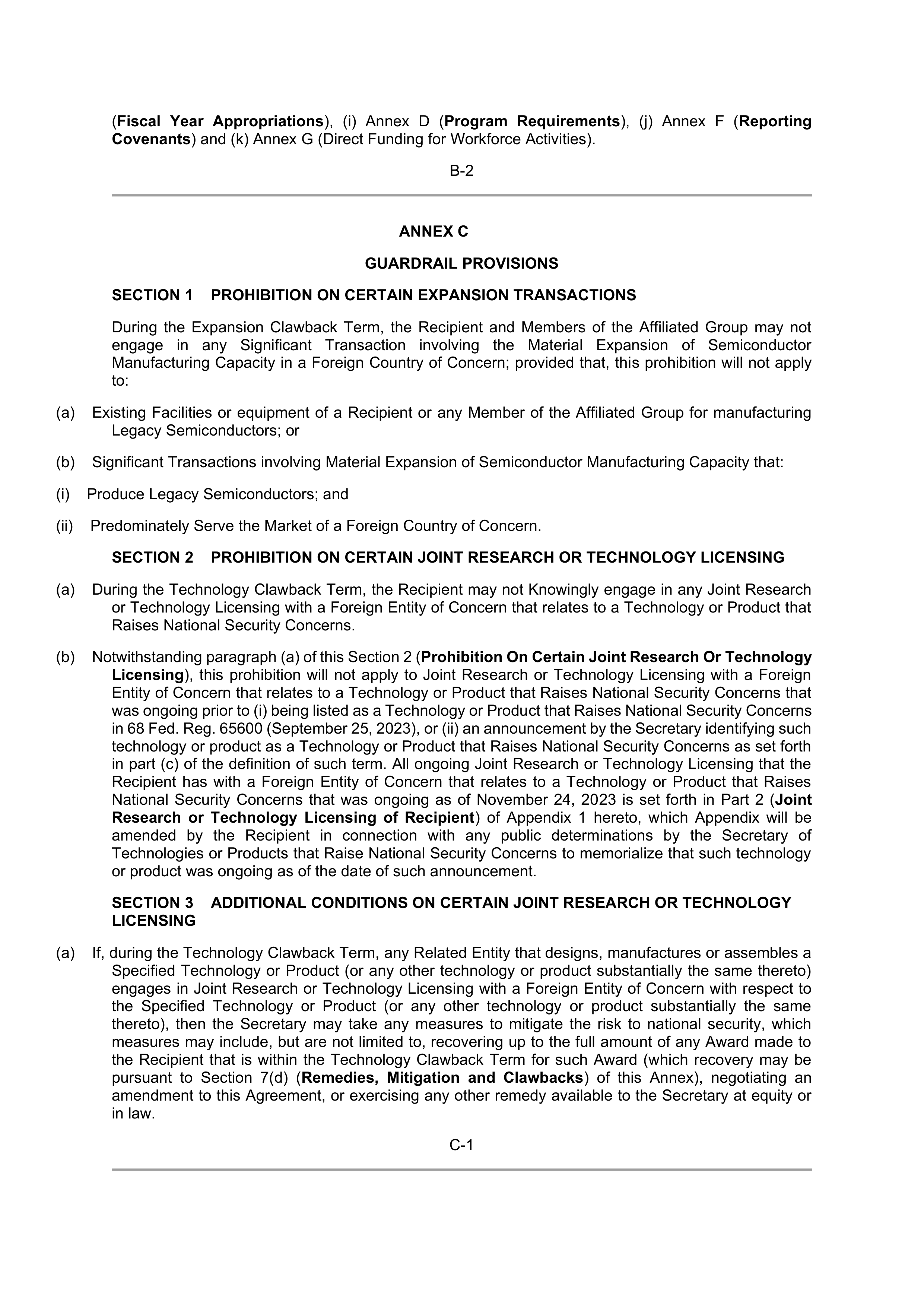 INTEL DIRECT FUNDING AGREEMENT — page 77