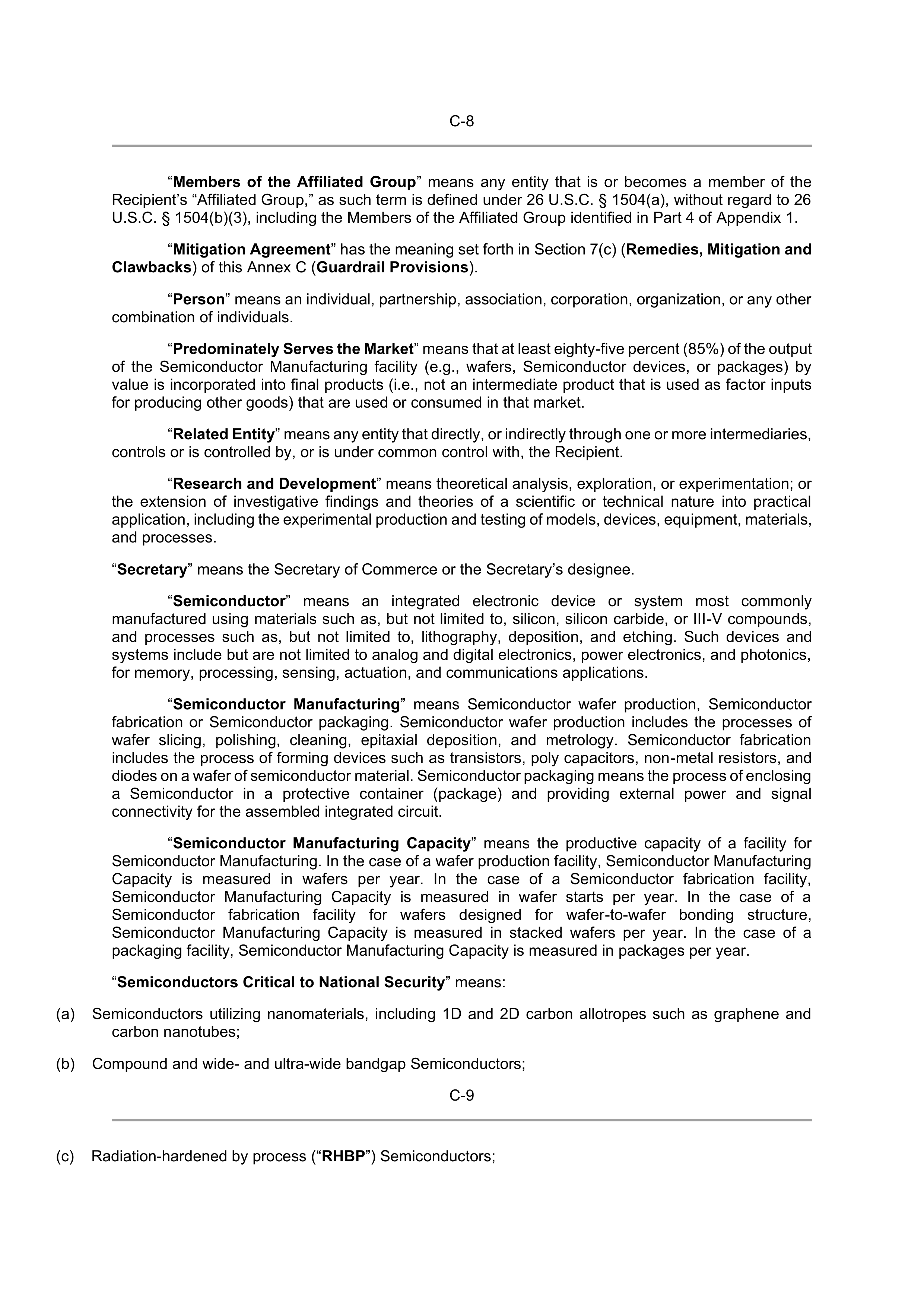 INTEL DIRECT FUNDING AGREEMENT — page 84