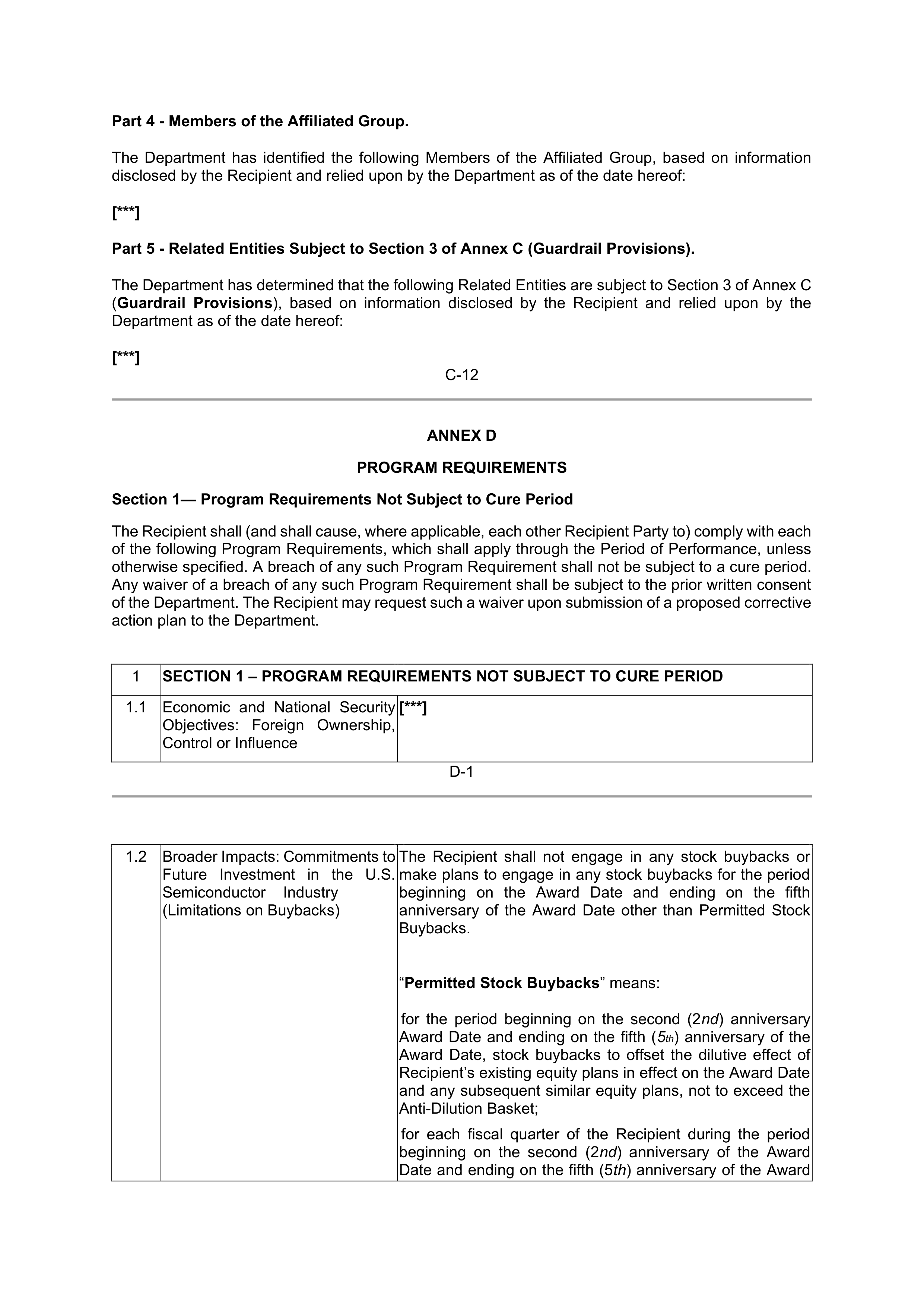INTEL DIRECT FUNDING AGREEMENT — page 87