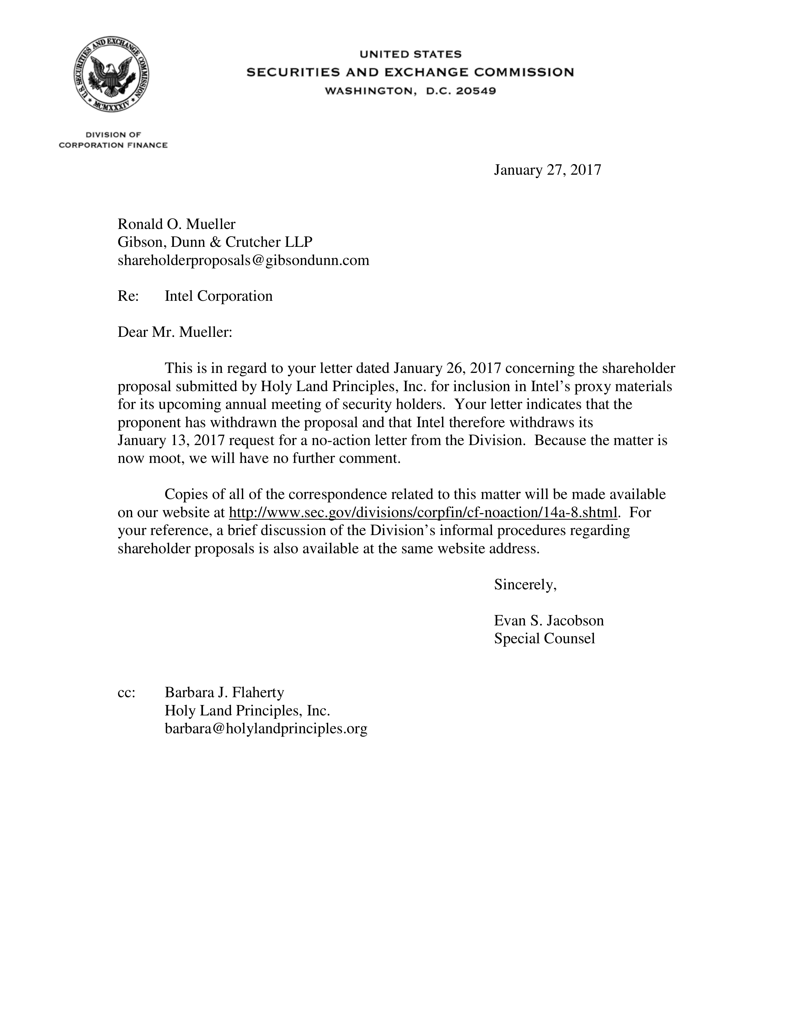 Intel Proposal  — page 1