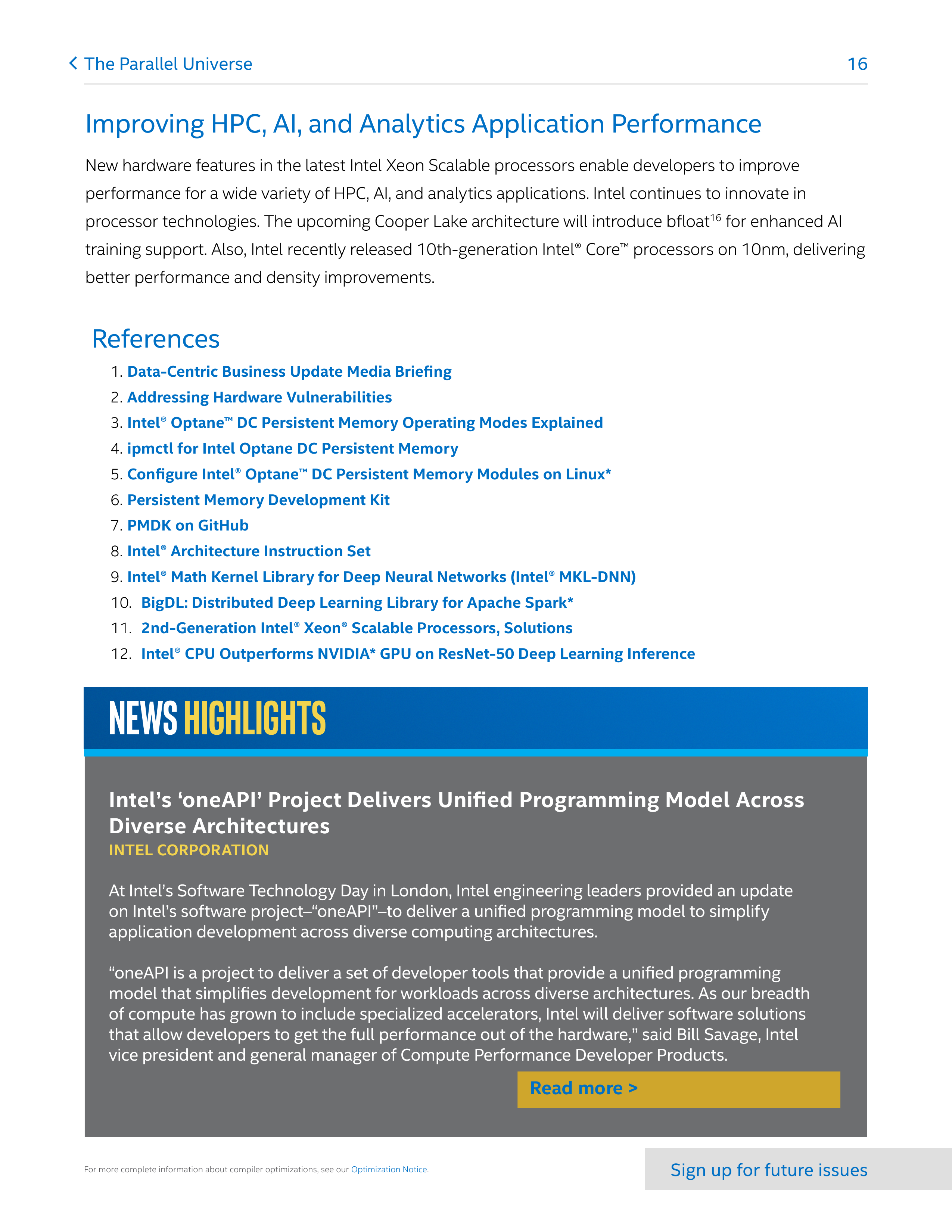 Intel Software Performance Magazine — page 16