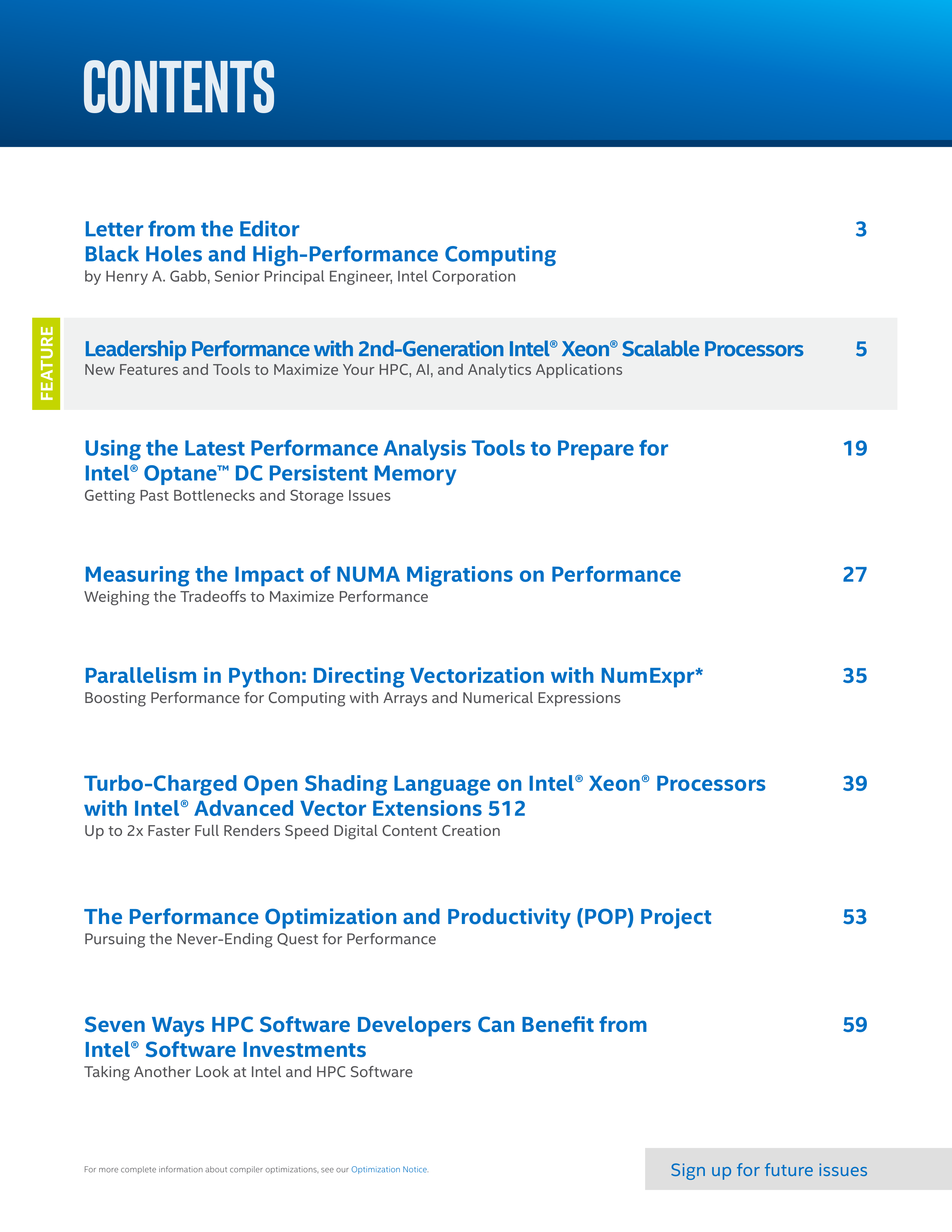 Intel Software Performance Magazine — page 2