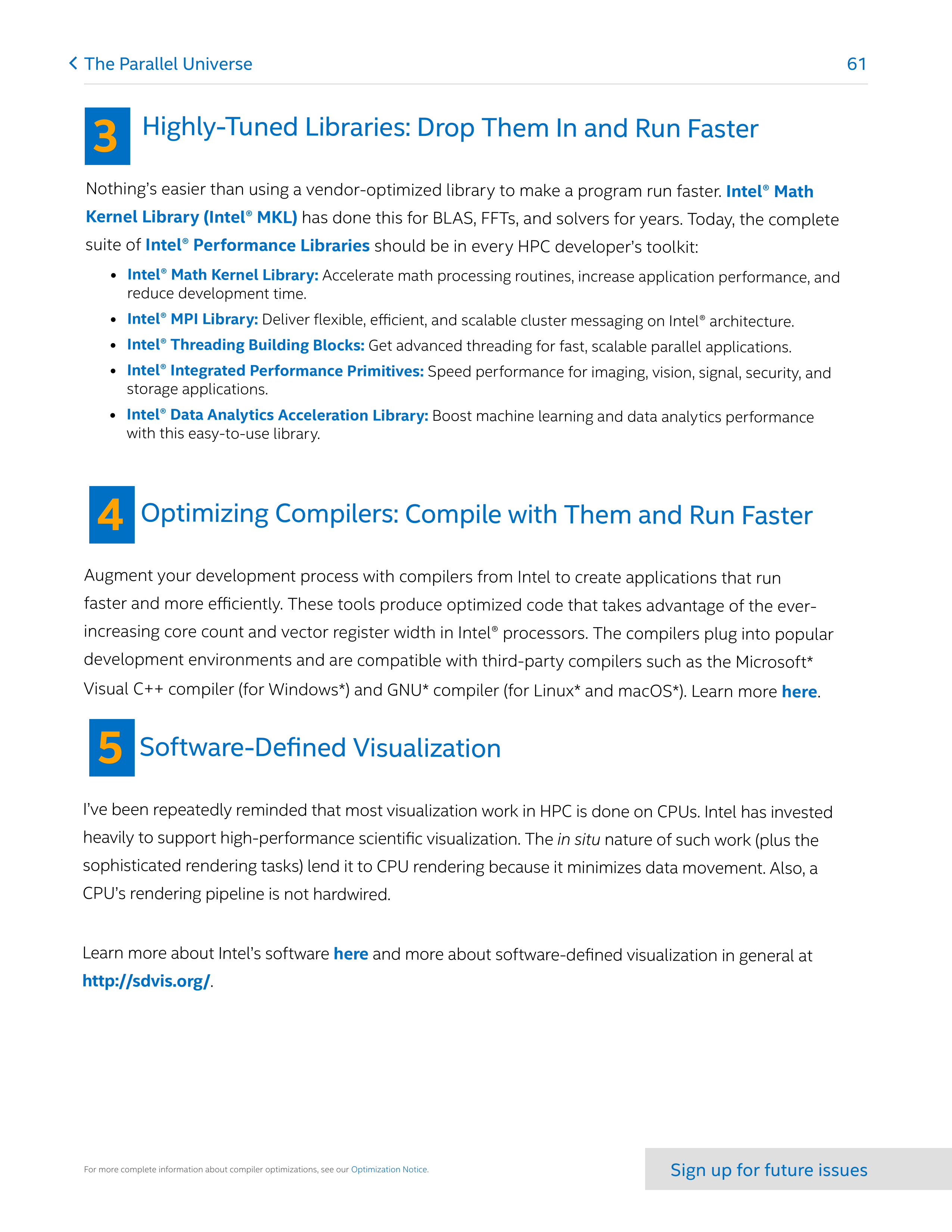 Intel Software Performance Magazine — page 61