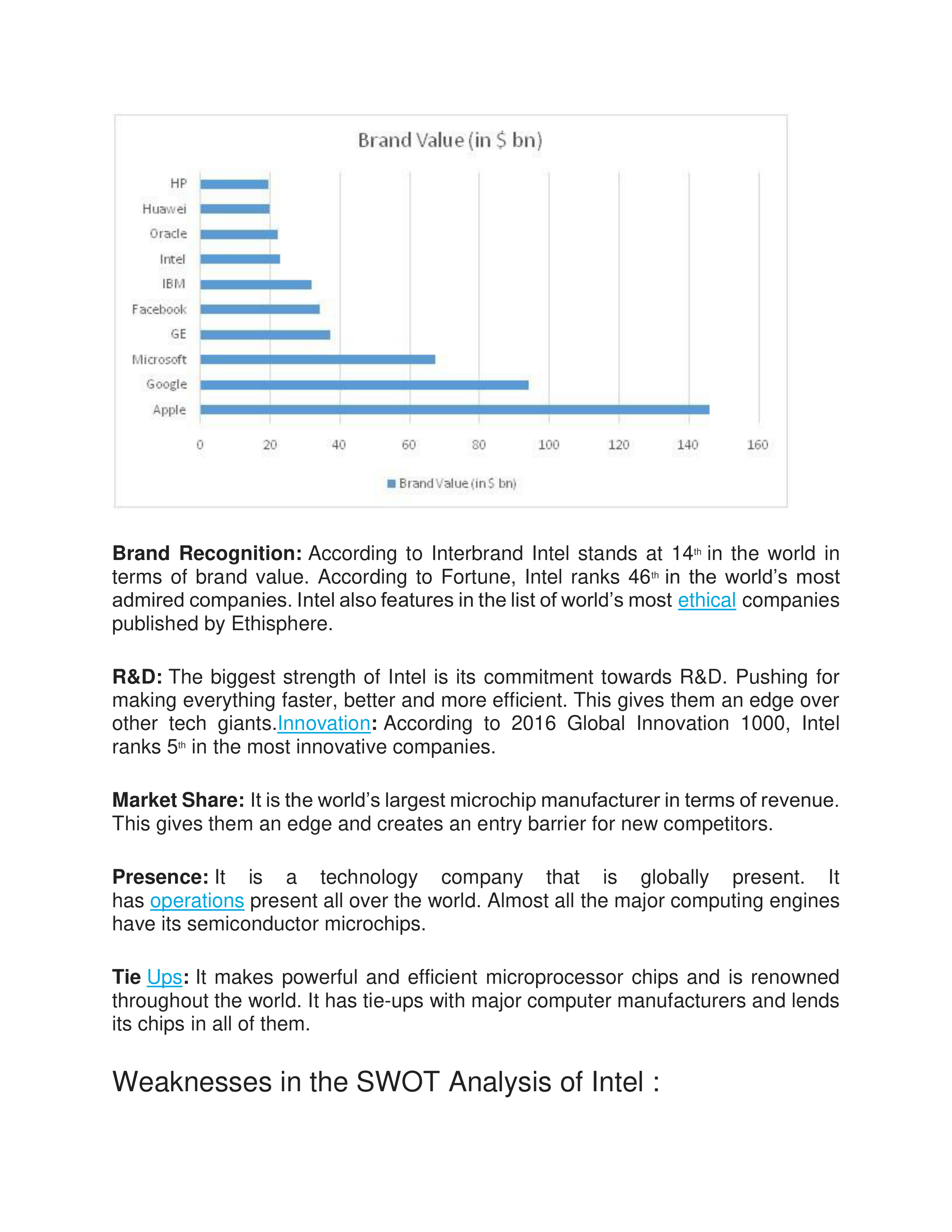 Intel Swot Analysis  — page 5