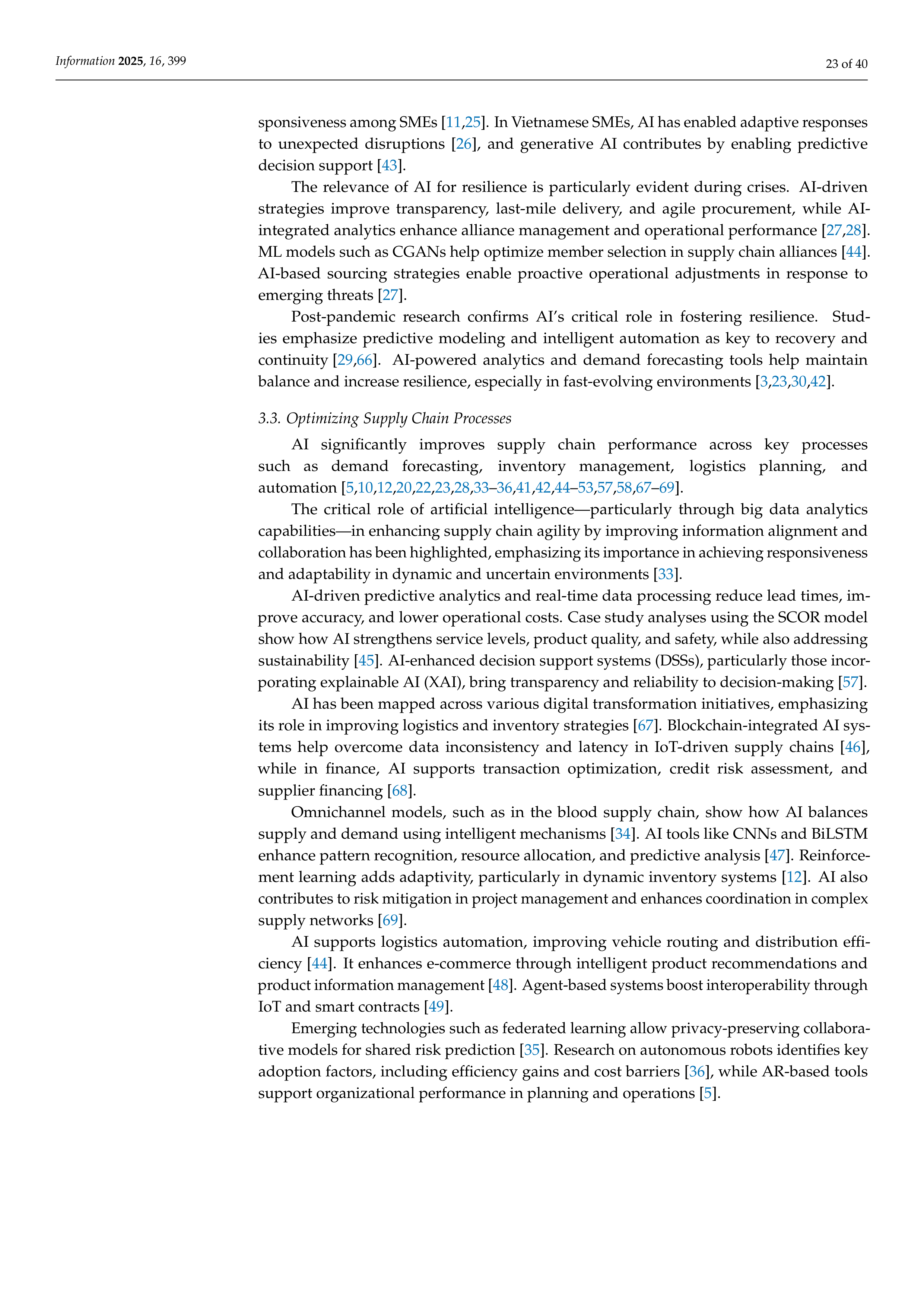 Artificial Intelligence Applications in Supply Chain Management — page 23
