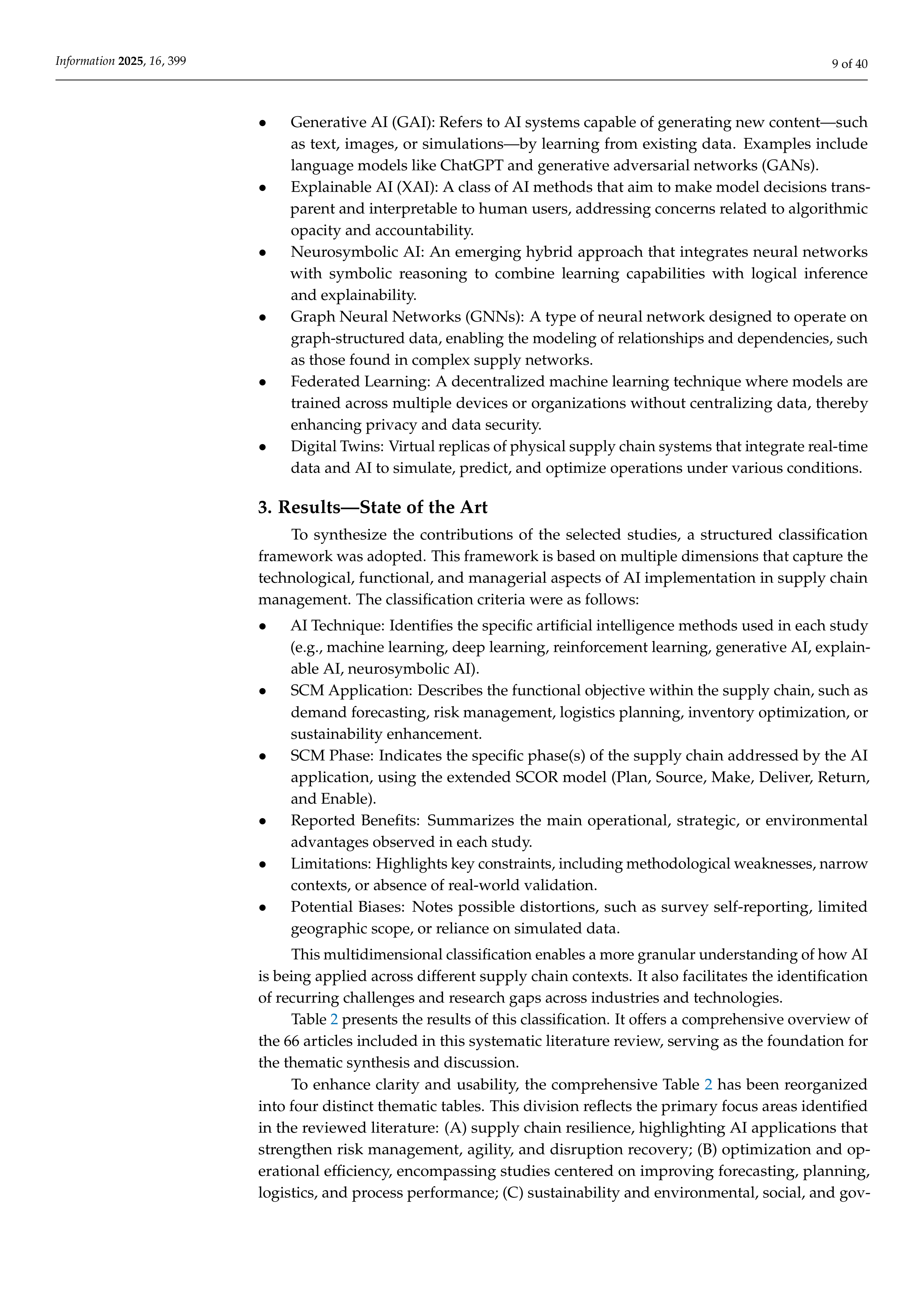 Artificial Intelligence Applications in Supply Chain Management — page 9