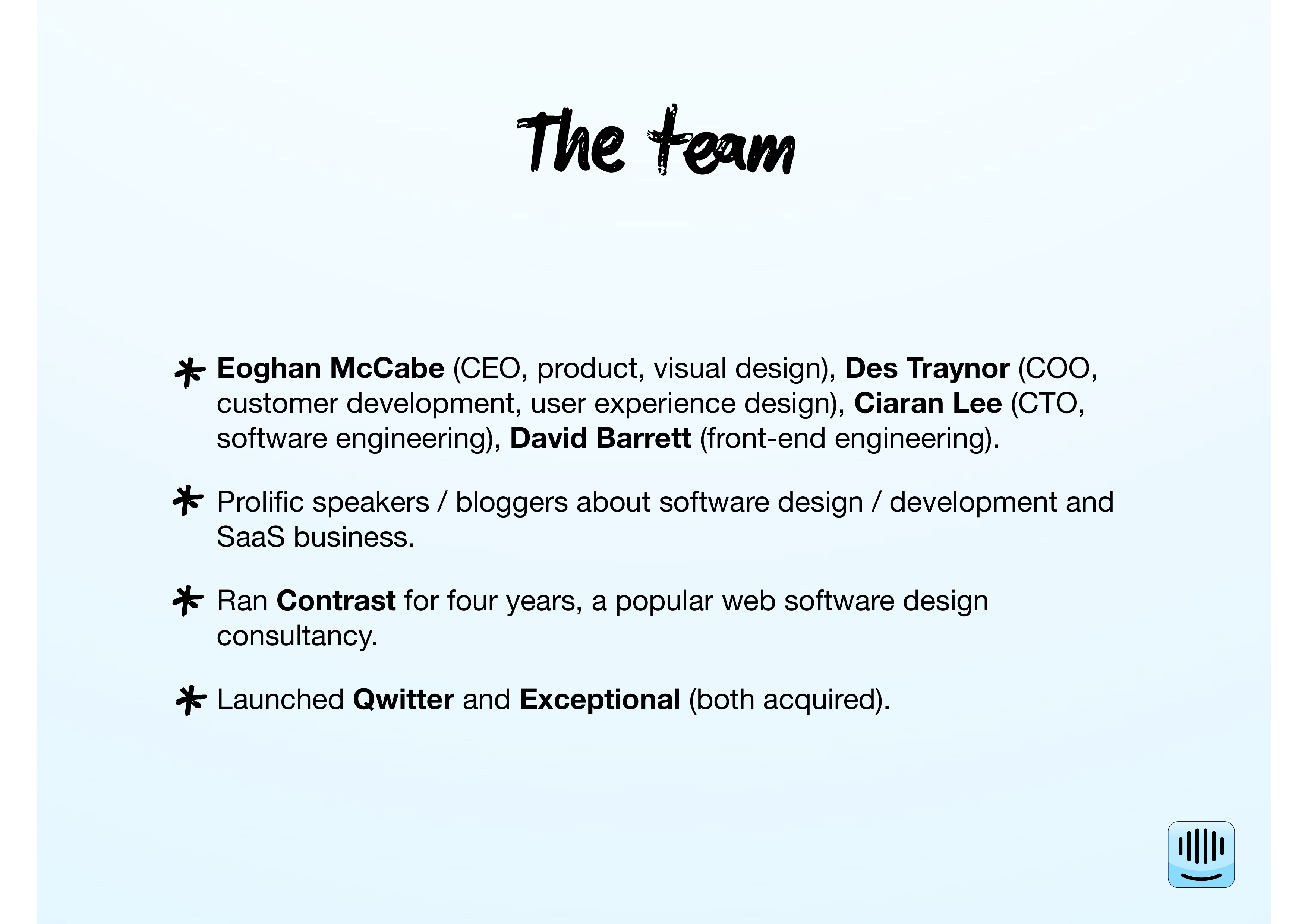 Intercom Pitch Deck — page 2