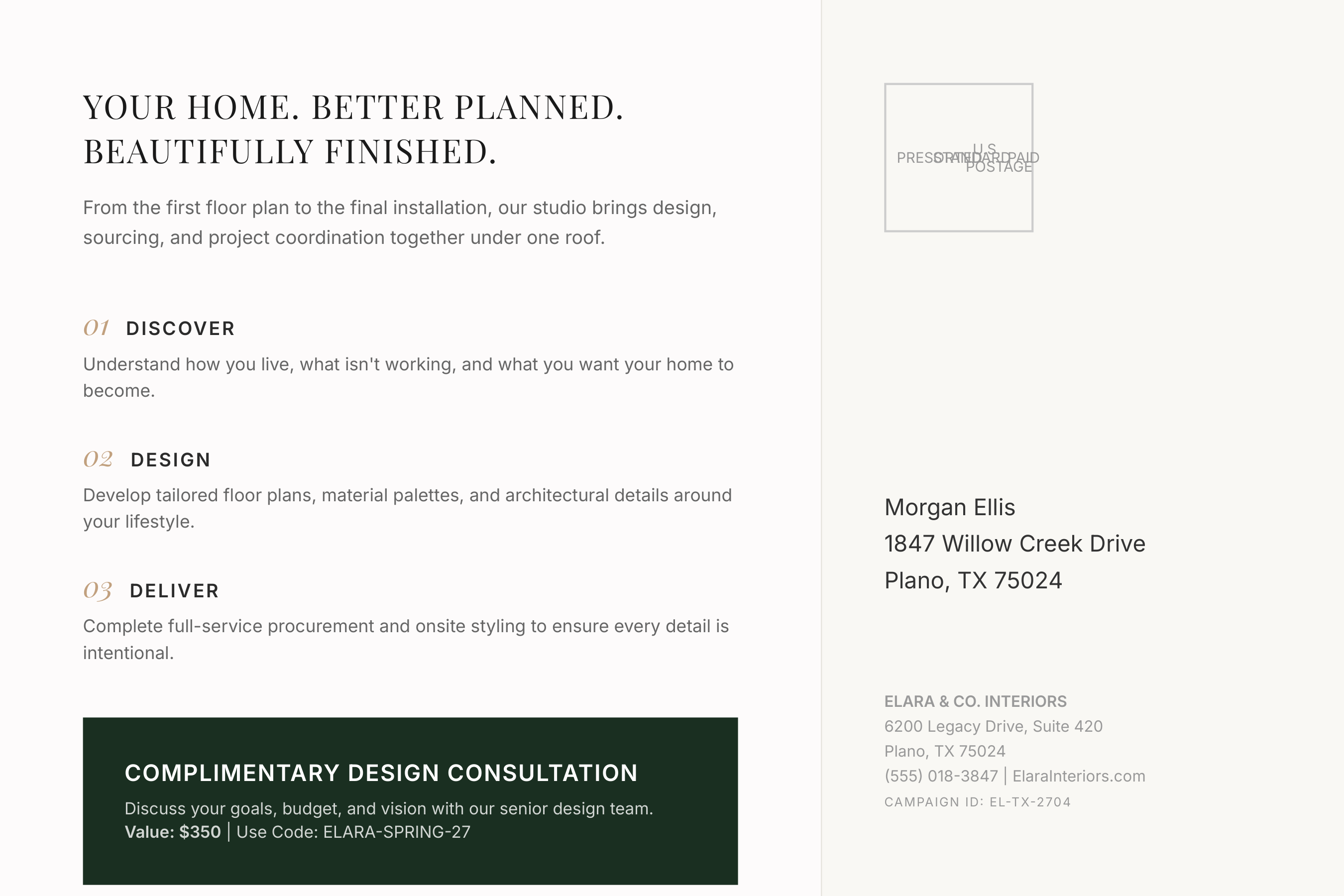 Interior Design Before & After Editorial Showcase Postcard — page 2