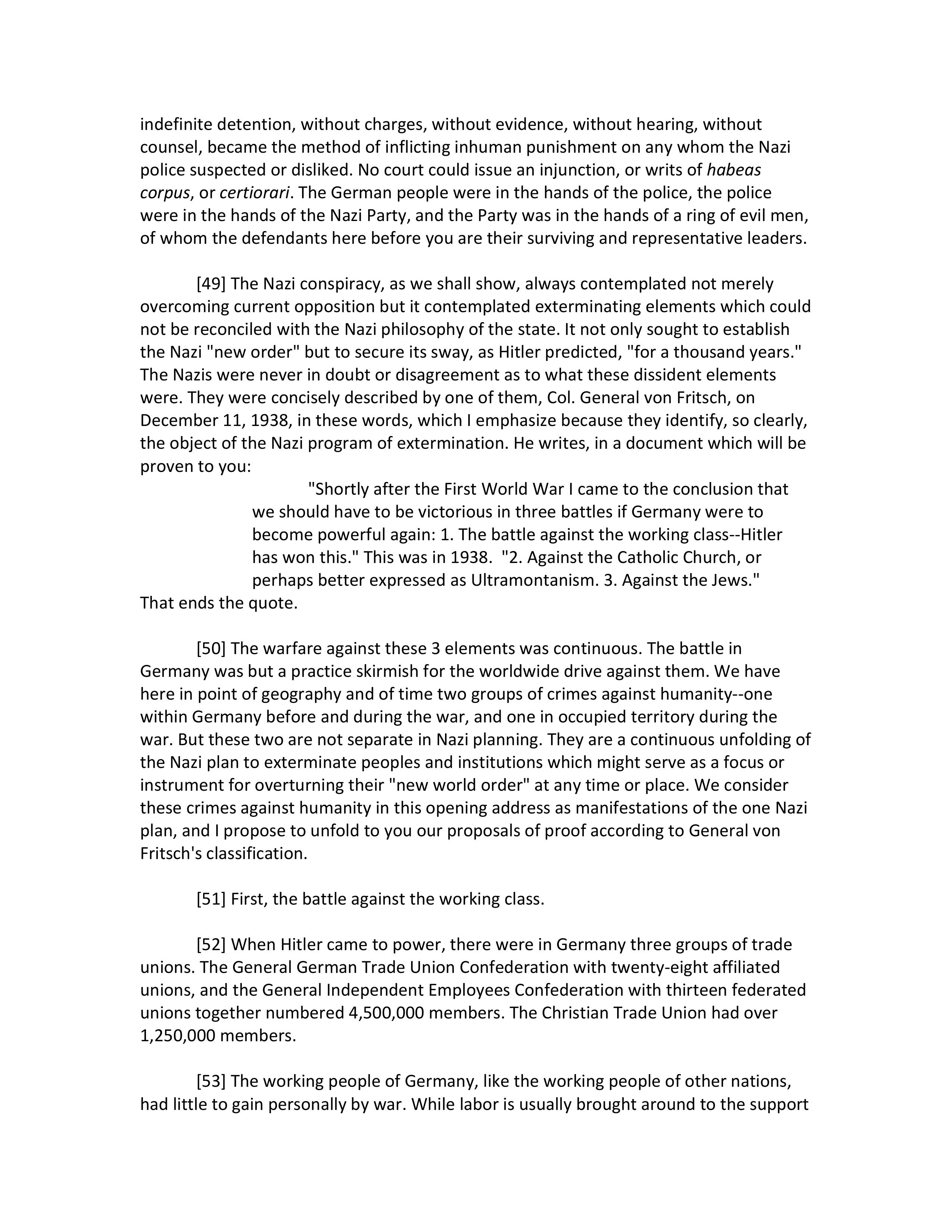 Opening Statement by Robert H. Jackson — page 13