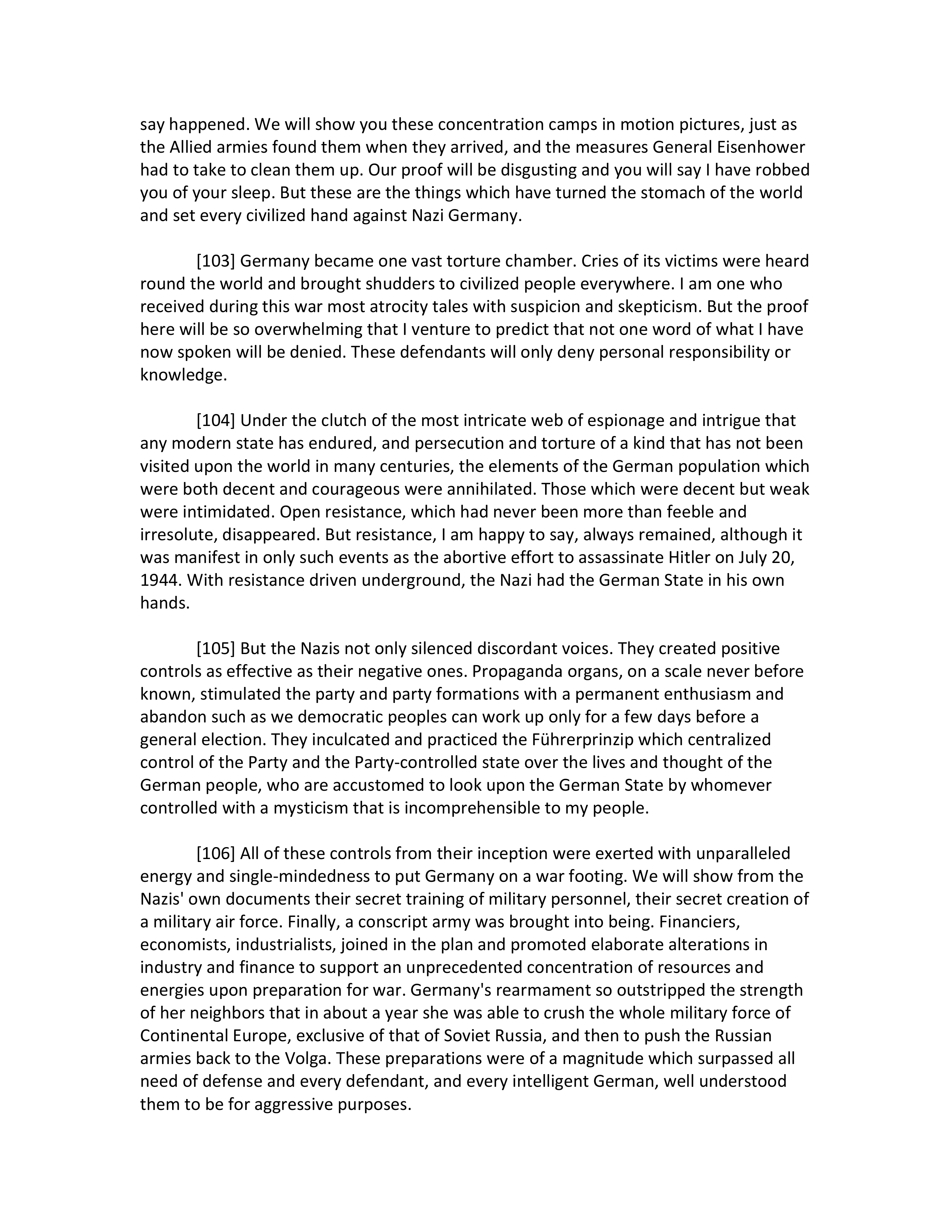 Opening Statement by Robert H. Jackson — page 28
