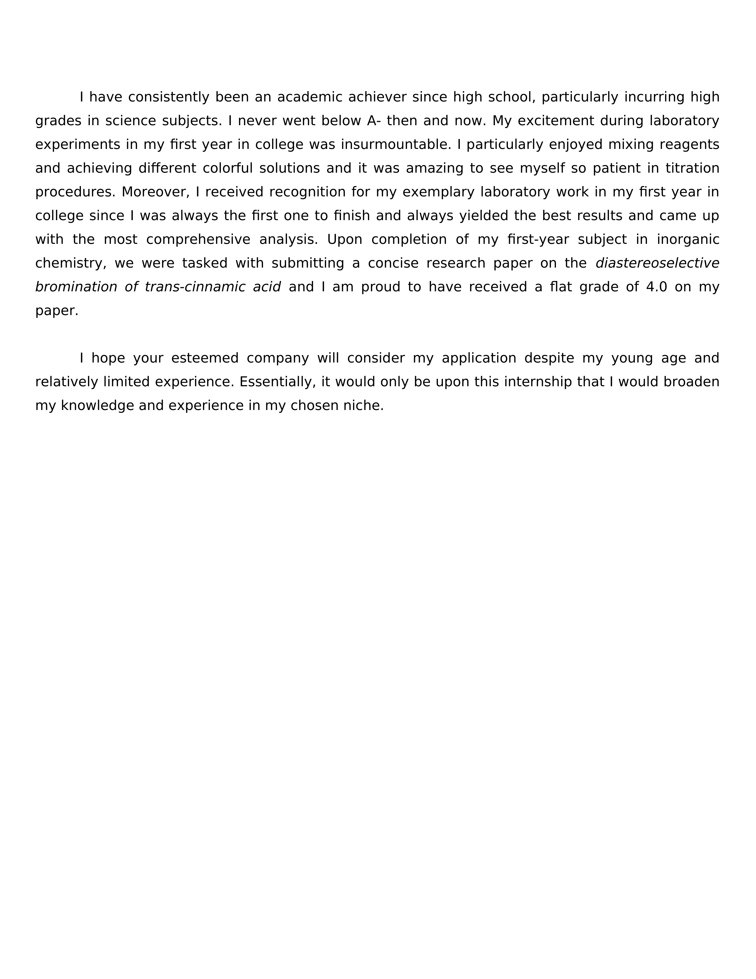 Internship Statement of Purpose — page 2
