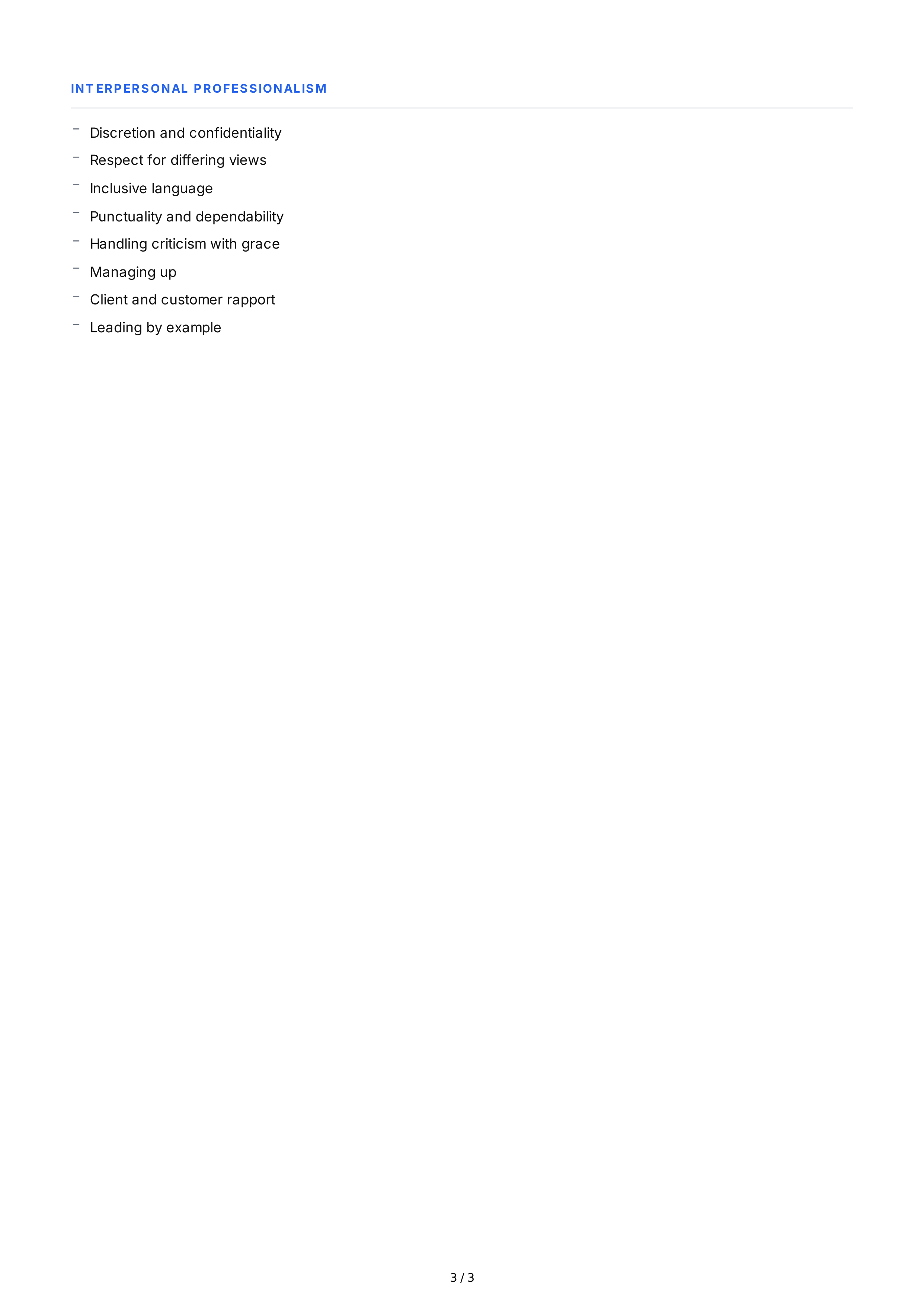Interpersonal Soft Skills — page 3