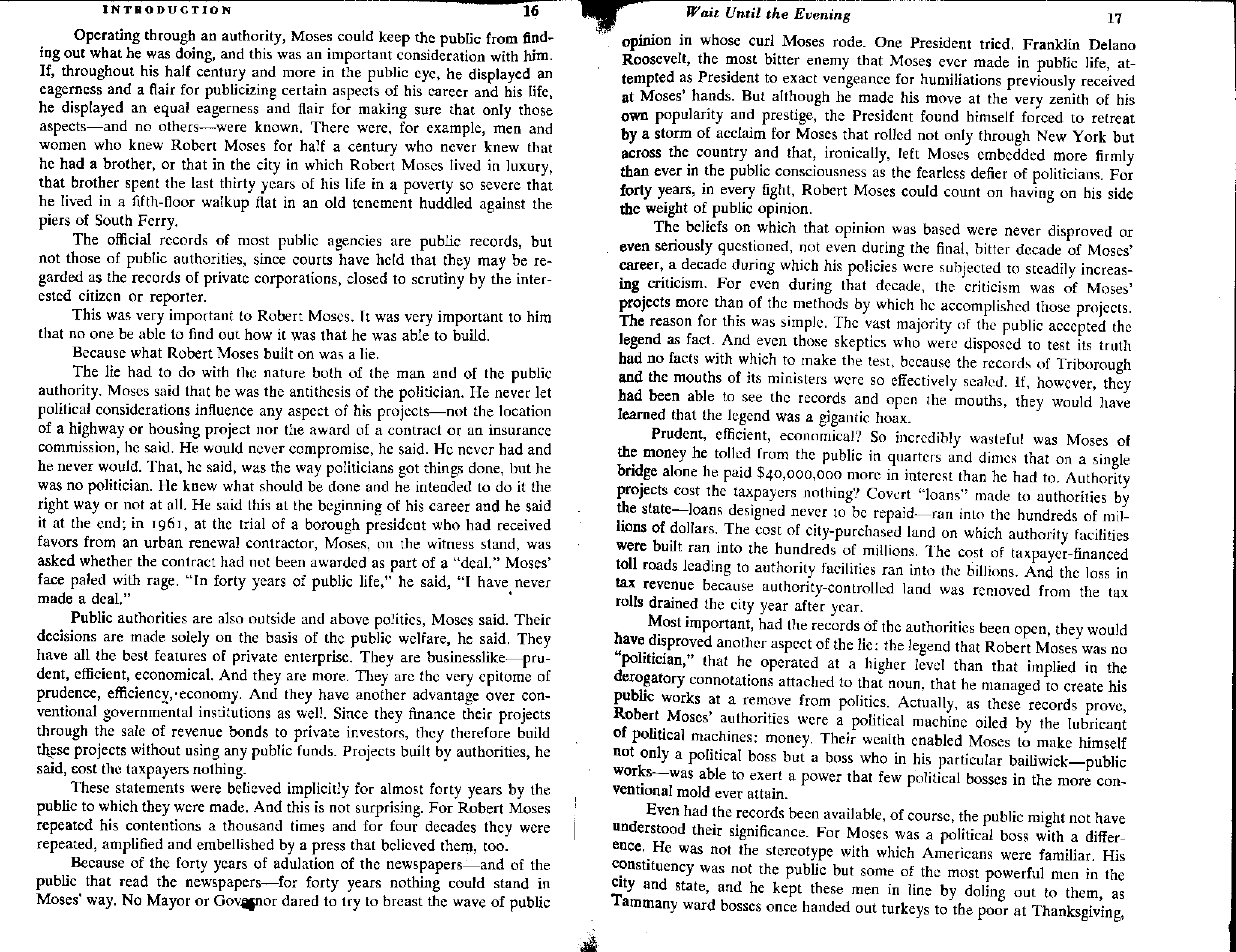 Investigative Journalism The Power Broker Robert Moses and the Fall of New York Biography — page 11