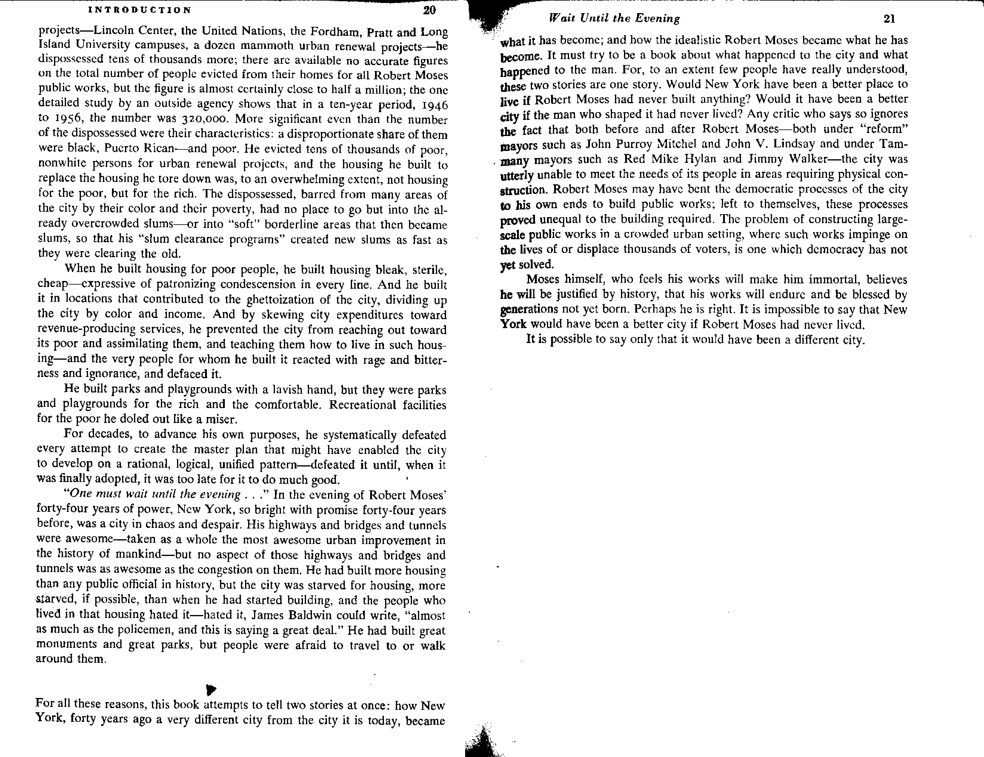 Investigative Journalism The Power Broker Robert Moses and the Fall of New York Biography — page 13