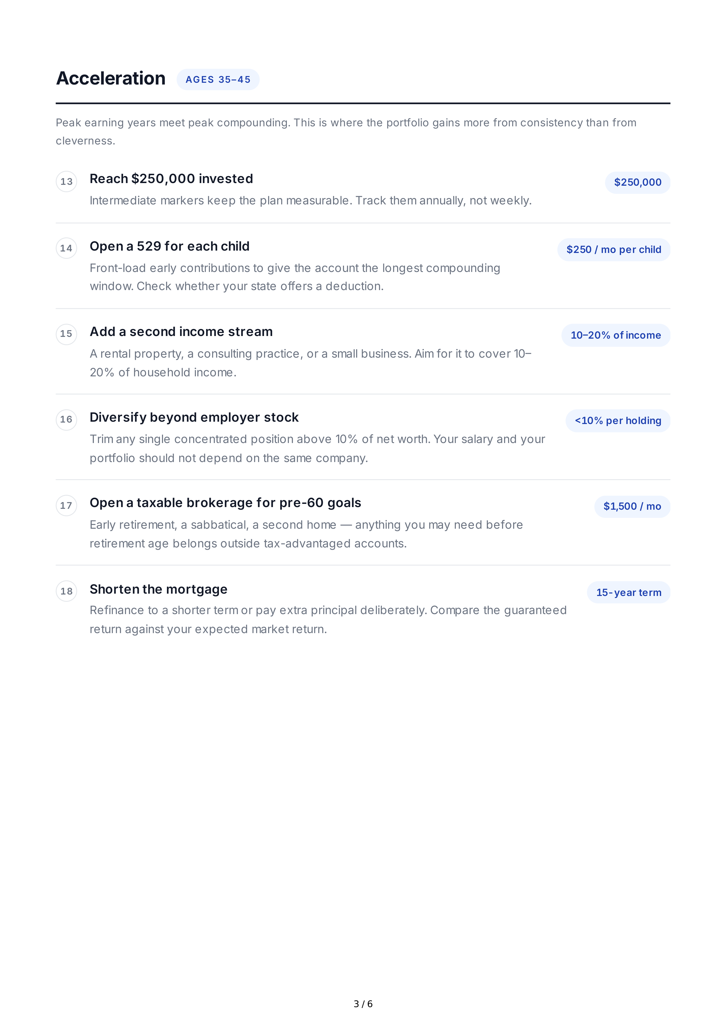 Investment Life Goals — page 3
