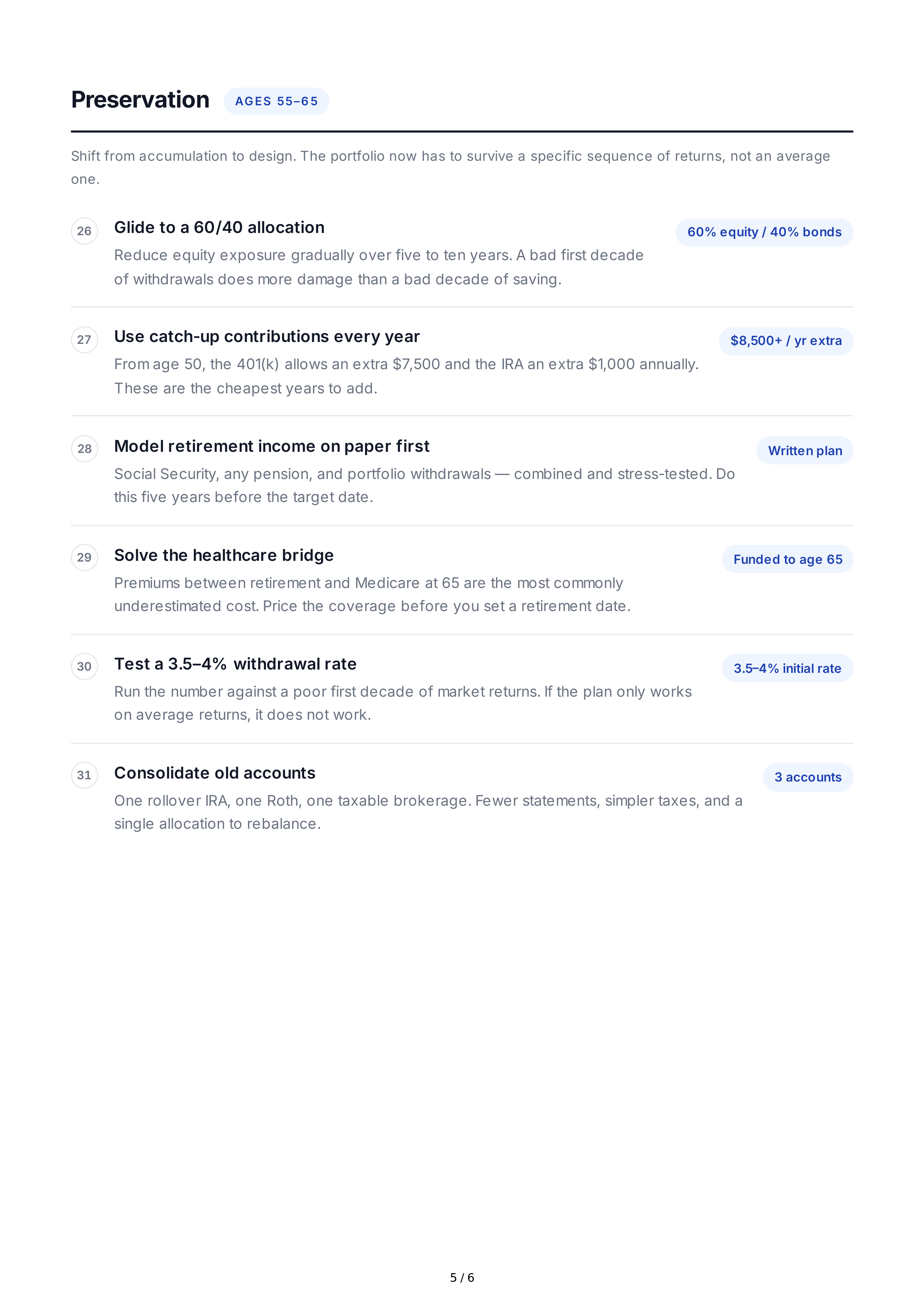 Investment Life Goals — page 5