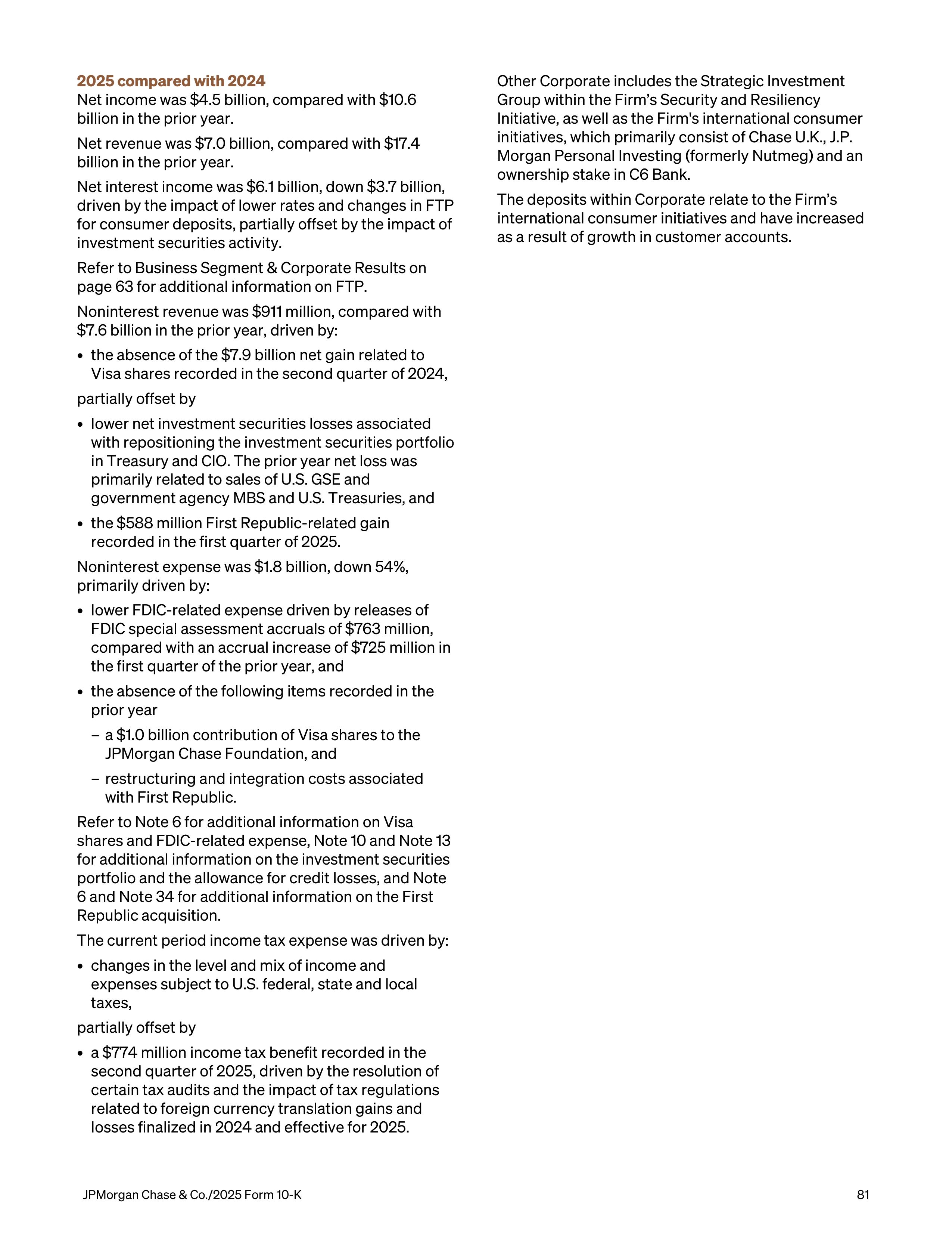 JPMorgan Chase Annual Report — page 113