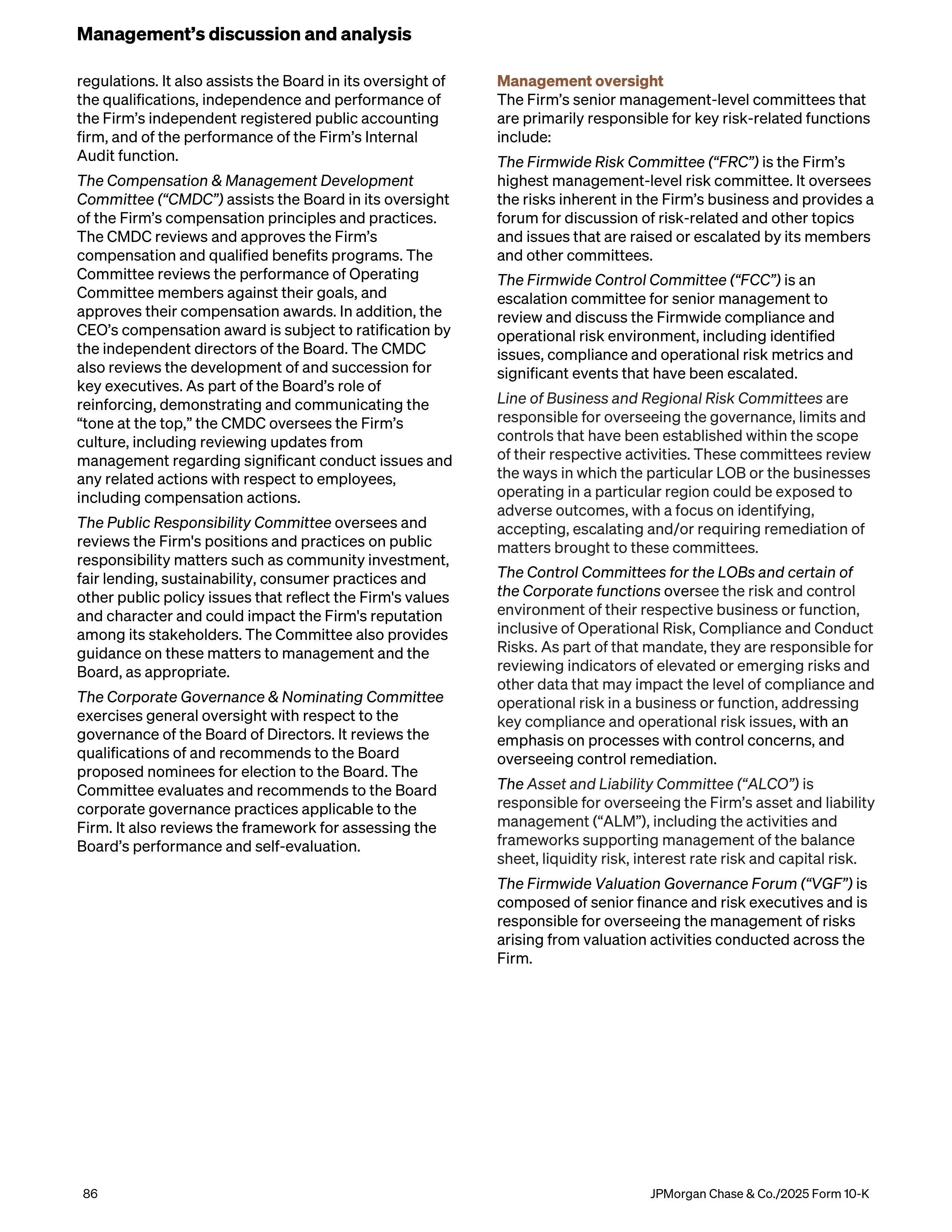 JPMorgan Chase Annual Report — page 118