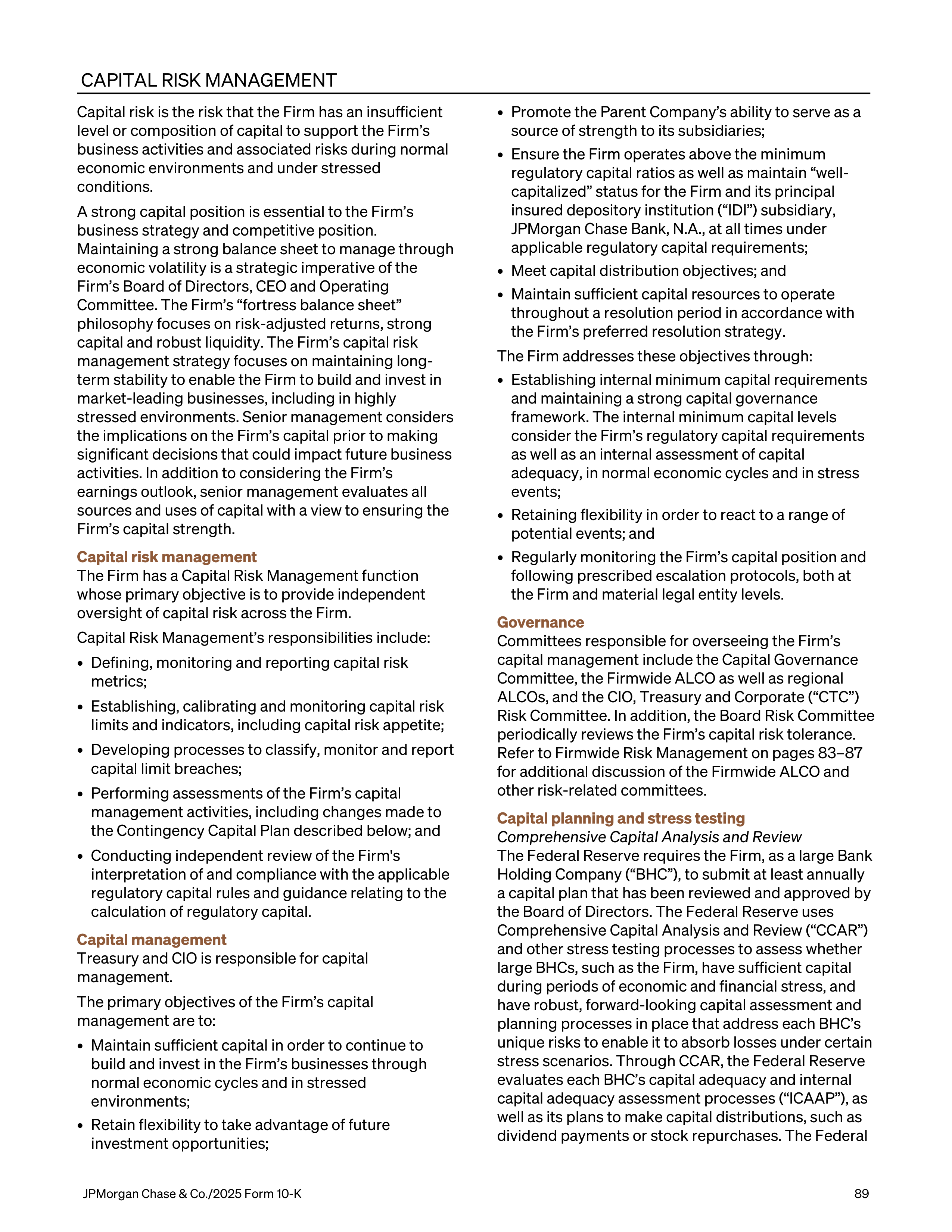 JPMorgan Chase Annual Report — page 121