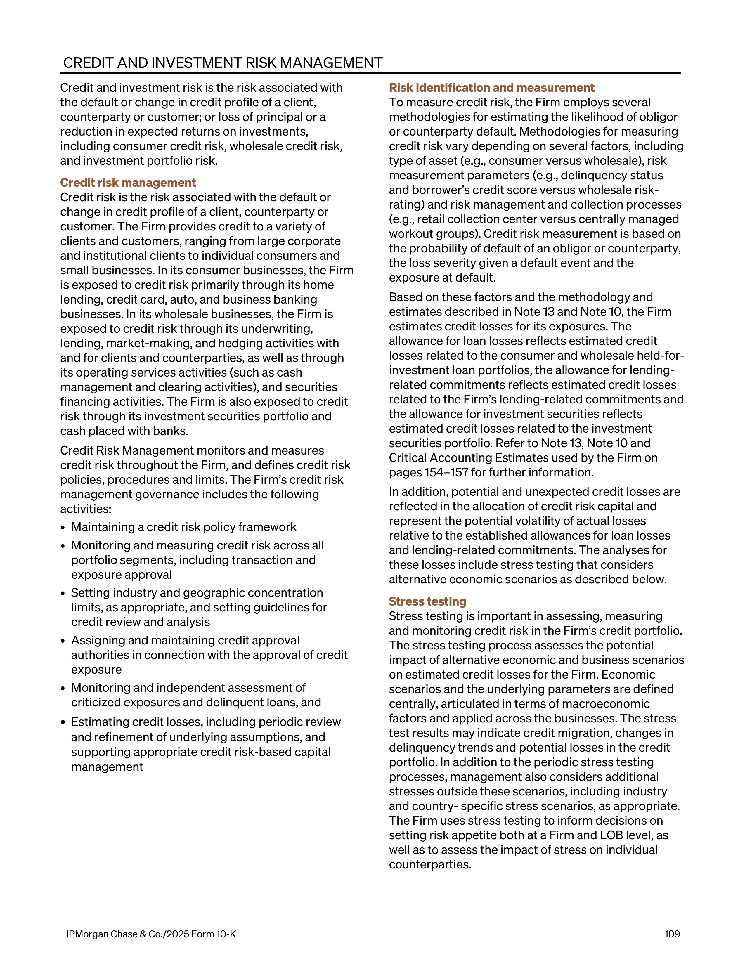 JPMorgan Chase Annual Report — page 141