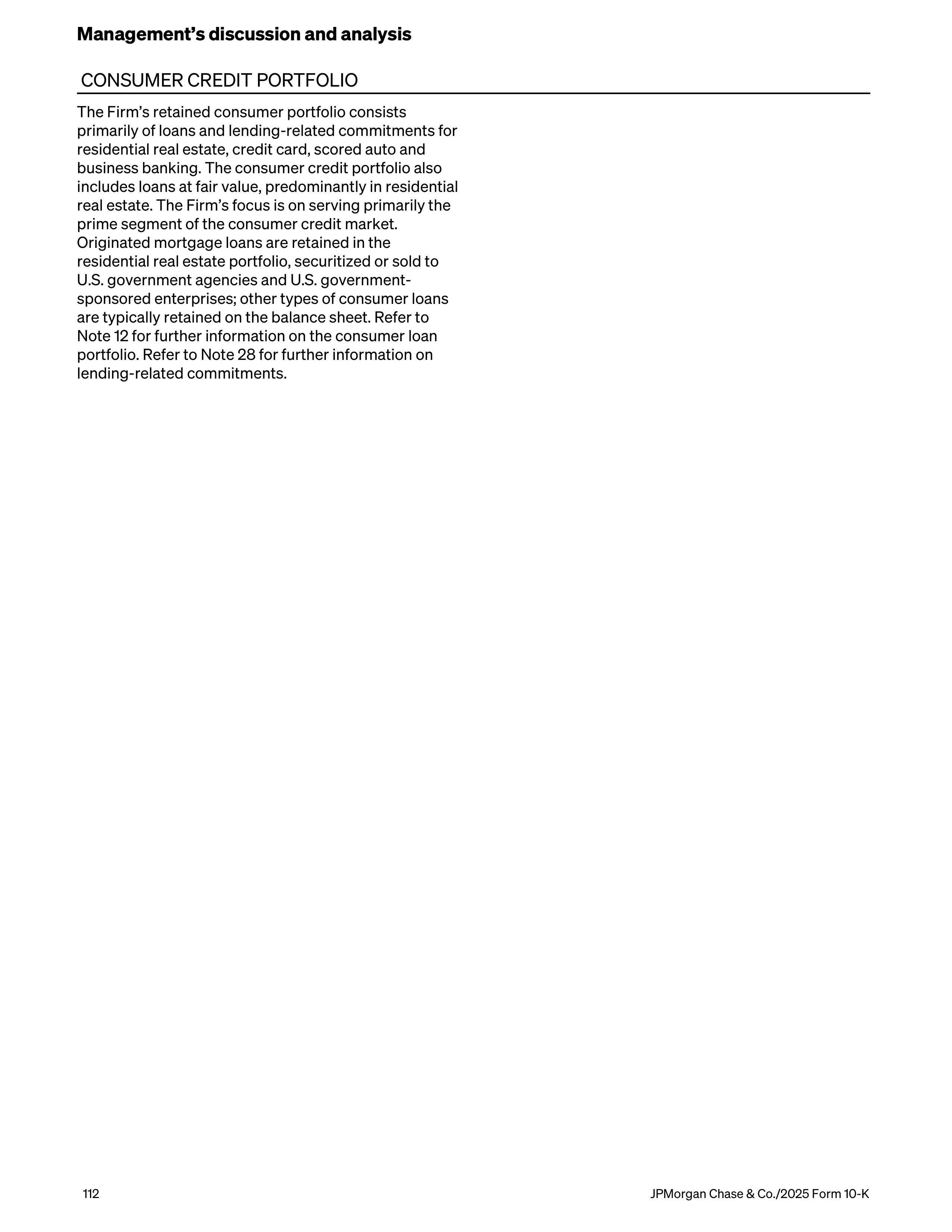 JPMorgan Chase Annual Report — page 144