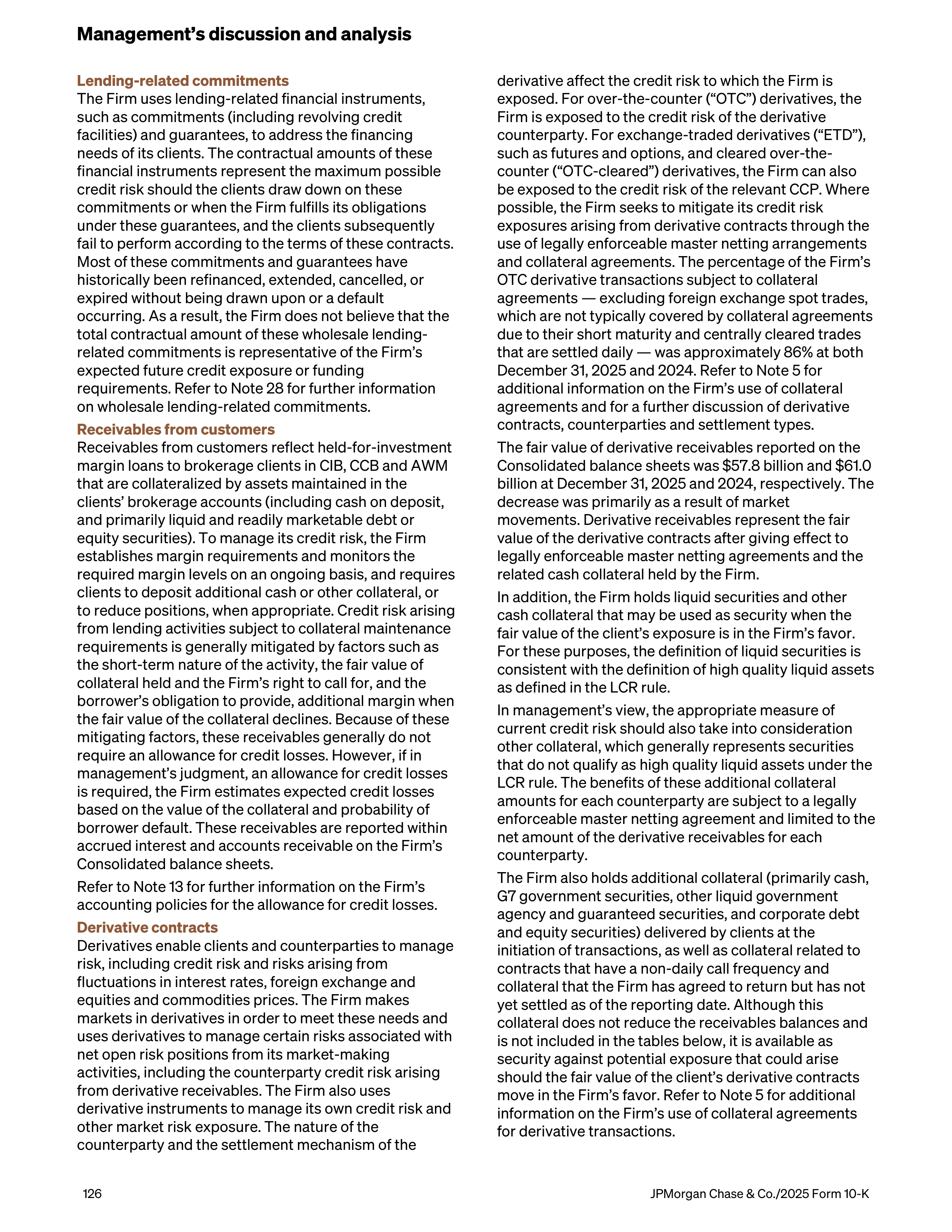 JPMorgan Chase Annual Report — page 158