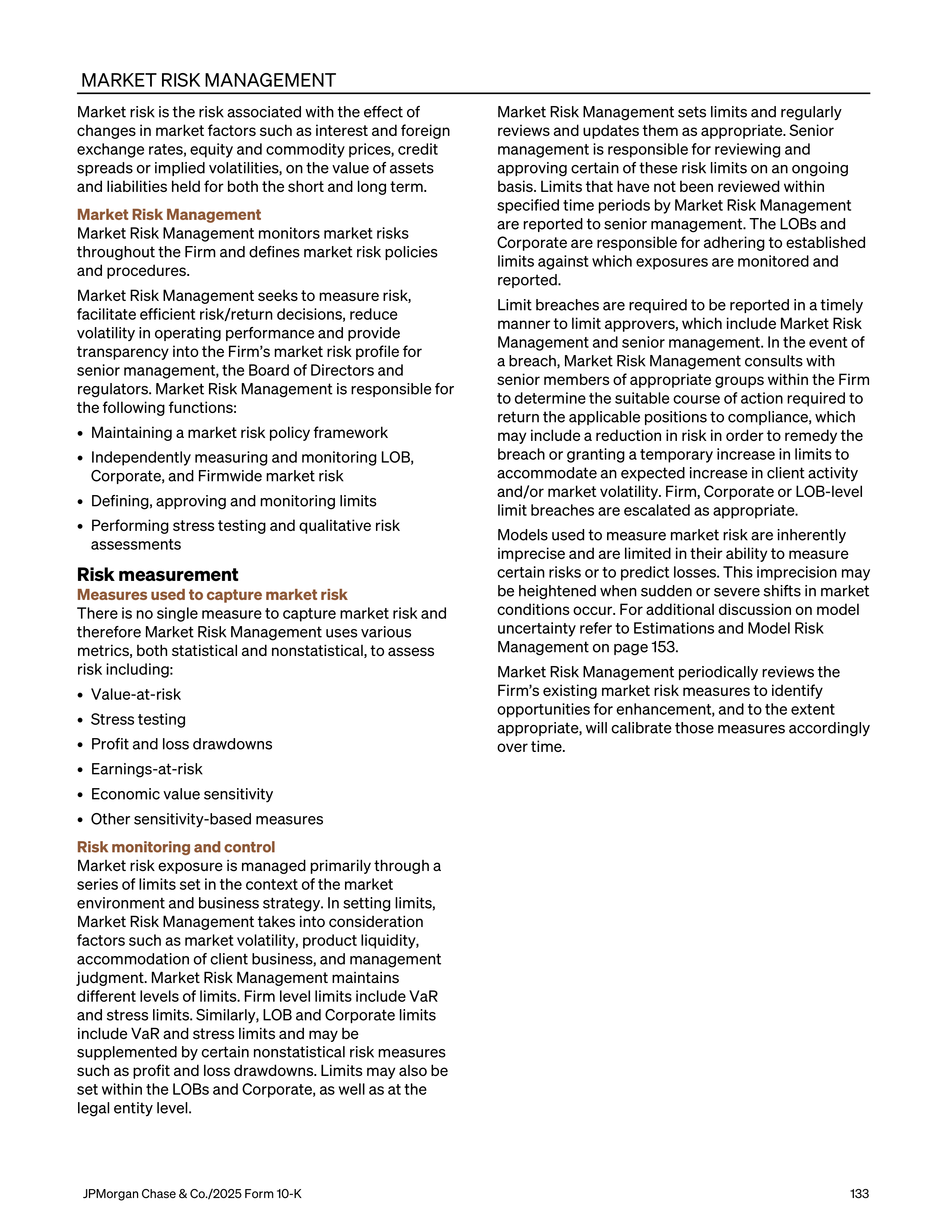 JPMorgan Chase Annual Report — page 165